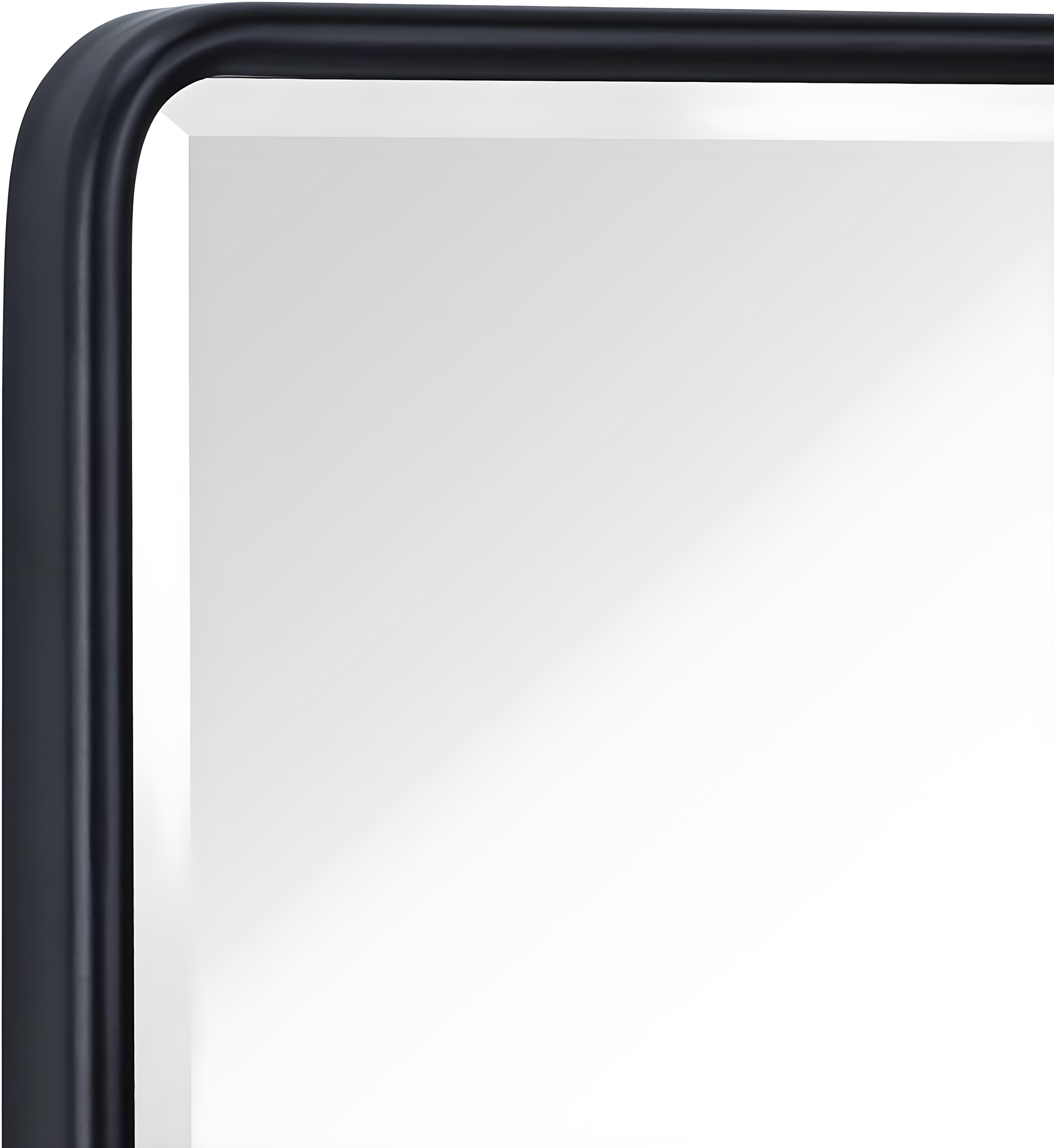 TEHOME Farmhouse 16 in. W x 24 in. H Small Recessed Metal Rectangular Bathroom Medicine Cabinets with Mirror in Matt Black