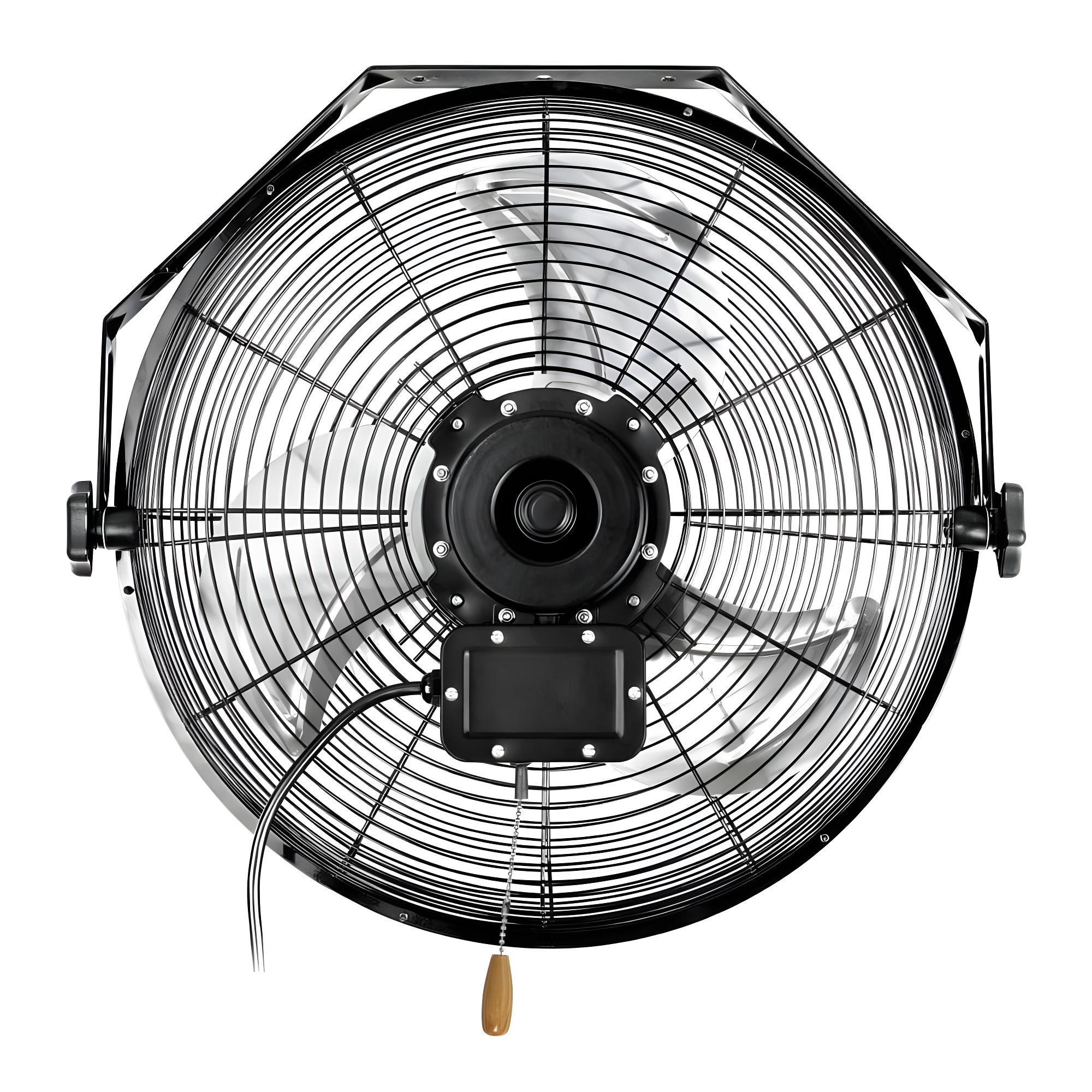 MaxxAir 18 in. 3-Speed Tilting Wall Mount Fan with Hanging Bar