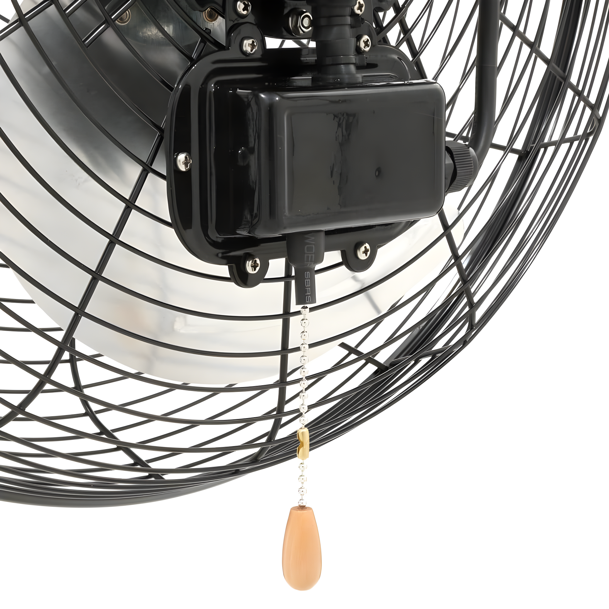 MaxxAir 18 in. 3-Speed Tilting Wall Mount Fan with Hanging Bar