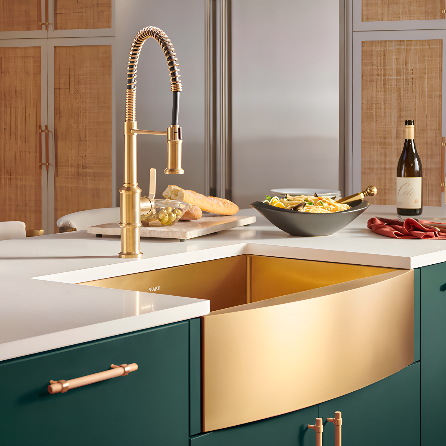 Ruvati 33-inch Apron-Front Farmhouse Kitchen Sink -Stainless Steel