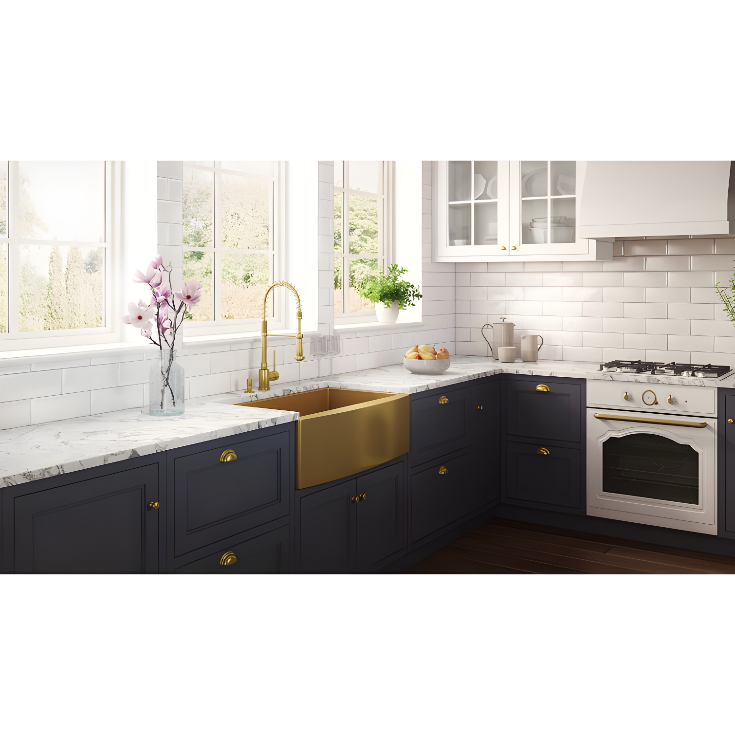 Ruvati 33-inch Apron-Front Farmhouse Kitchen Sink -Stainless Steel