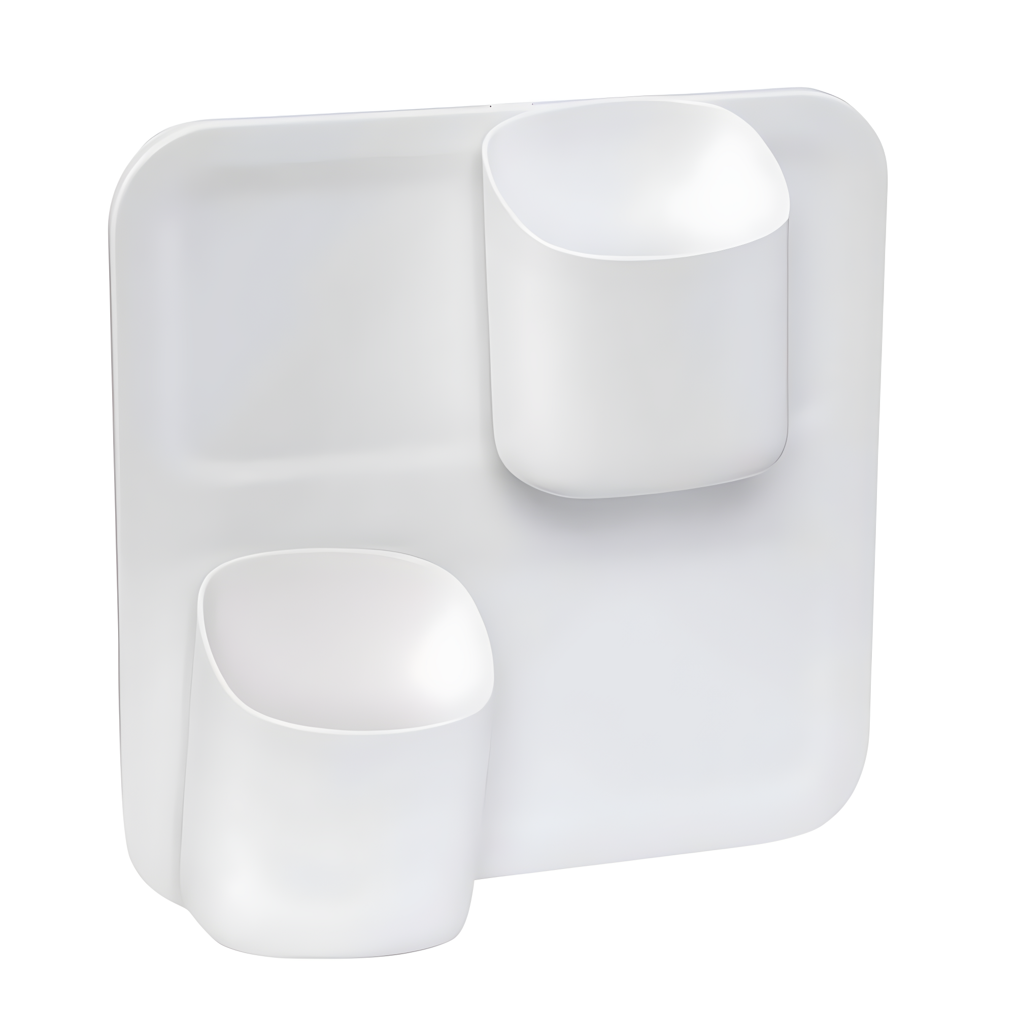 Perch by Honey-Can-Do 3-Piece Wall Mount Organizer Starter Kit, White