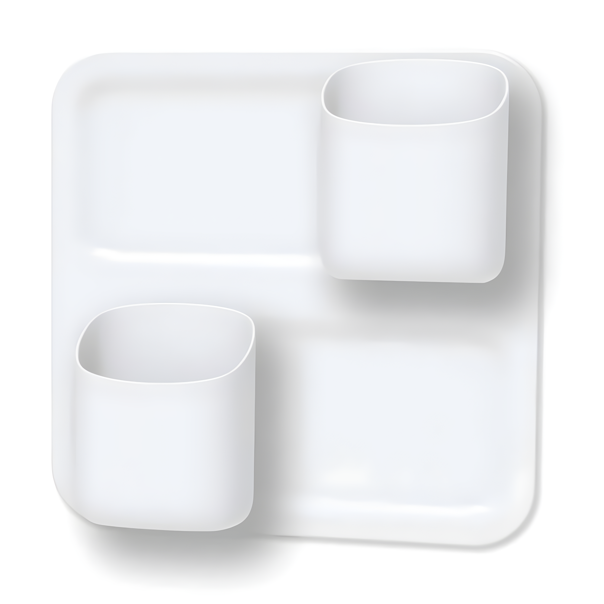 Perch by Honey-Can-Do 3-Piece Wall Mount Organizer Starter Kit, White