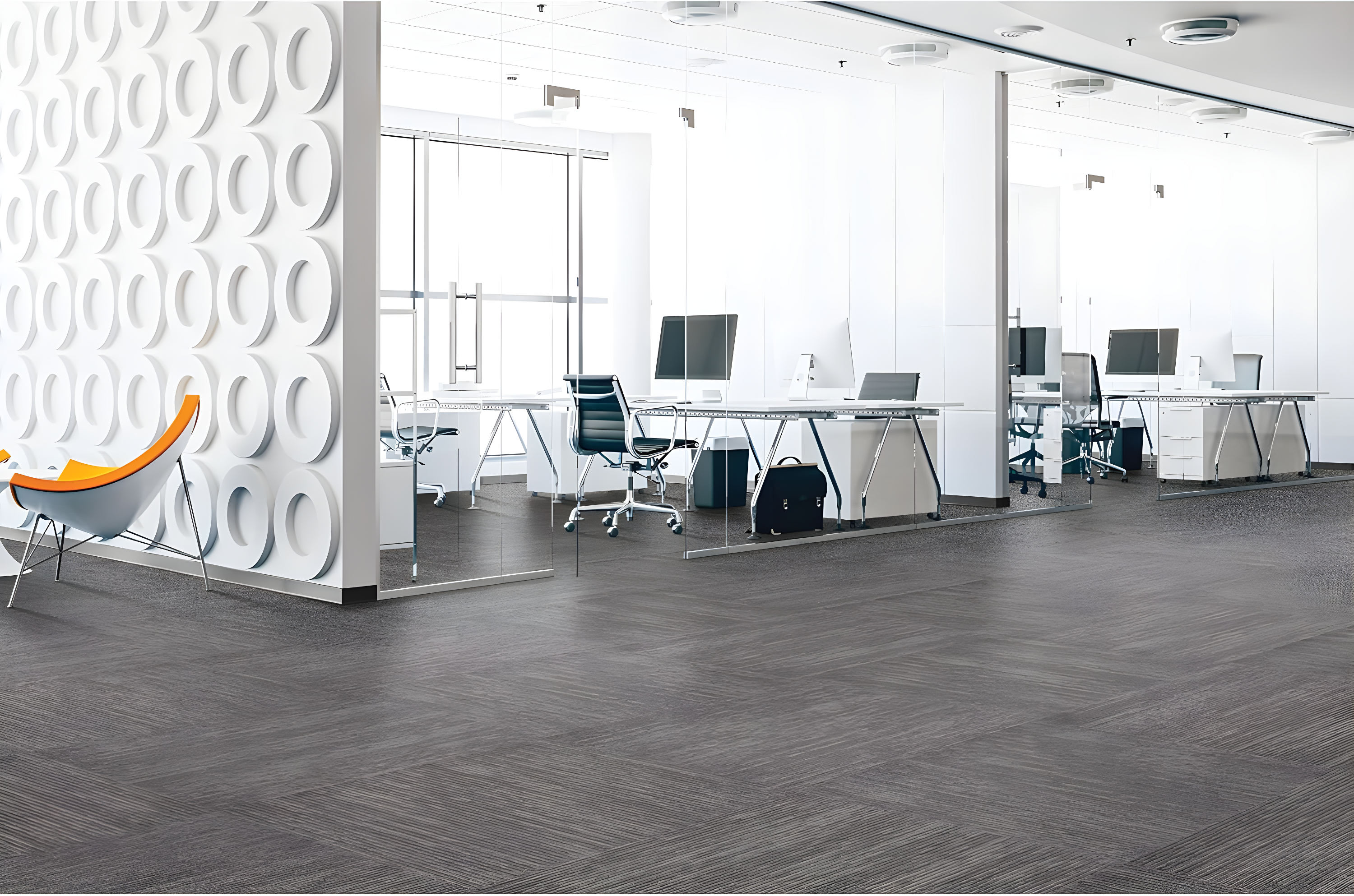 Mohawk Elite 24" x 24" Nylon Fiber Carpet Tiles (96 sqft per carton-24 Tiles)