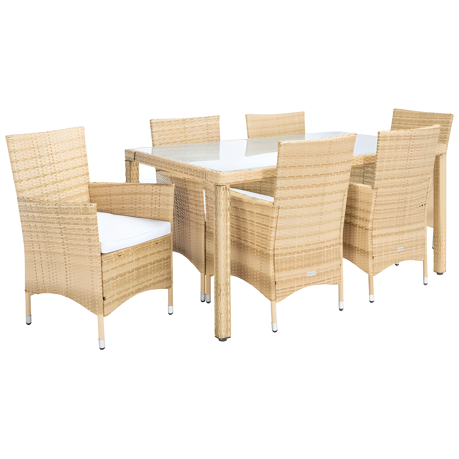 Daxin 6 - Person Rectangular Outdoor Dining Set