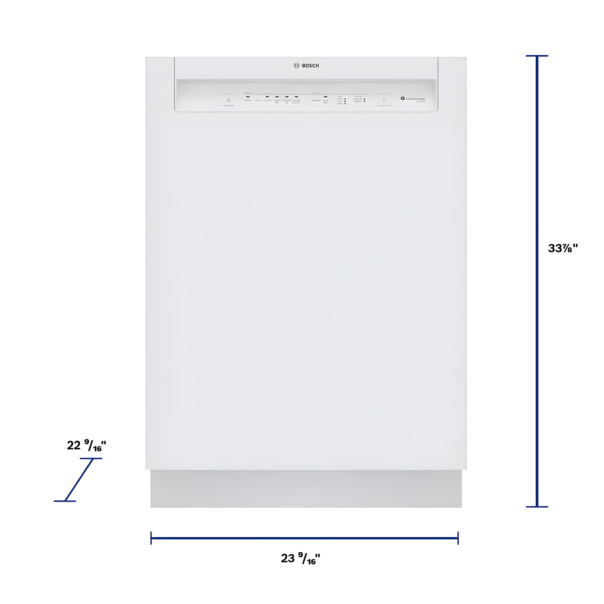 Bosch 800 Series 24" Front Control Built-In Dishwasher with Hybrid Tub SHE3AEM2N