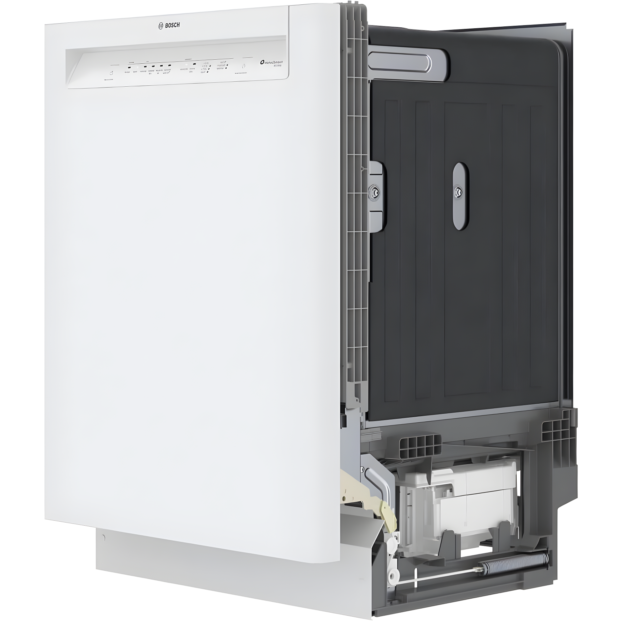 Bosch 800 Series 24" Front Control Built-In Dishwasher with Hybrid Tub SHE3AEM2N