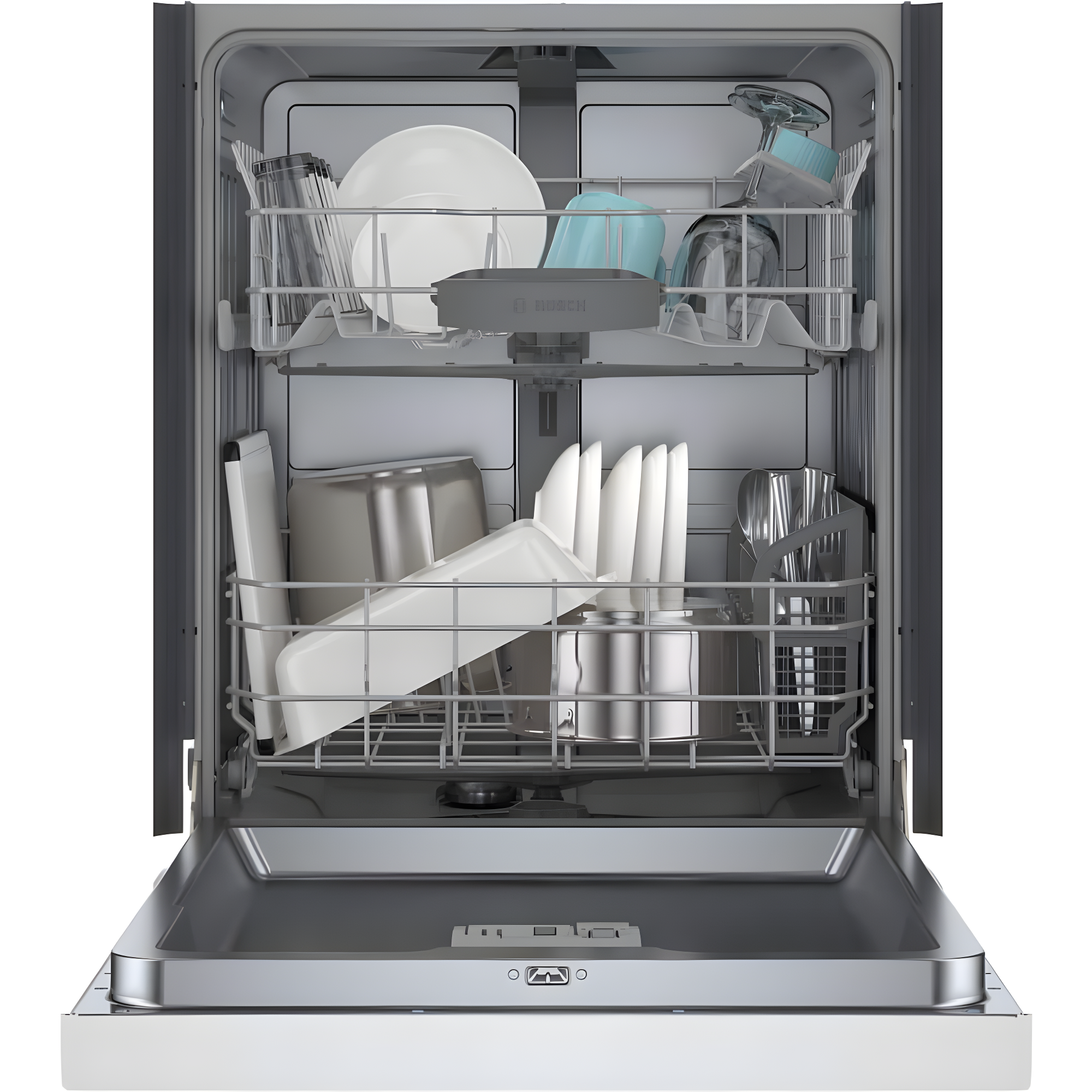 Bosch 800 Series 24" Front Control Built-In Dishwasher with Hybrid Tub SHE3AEM2N