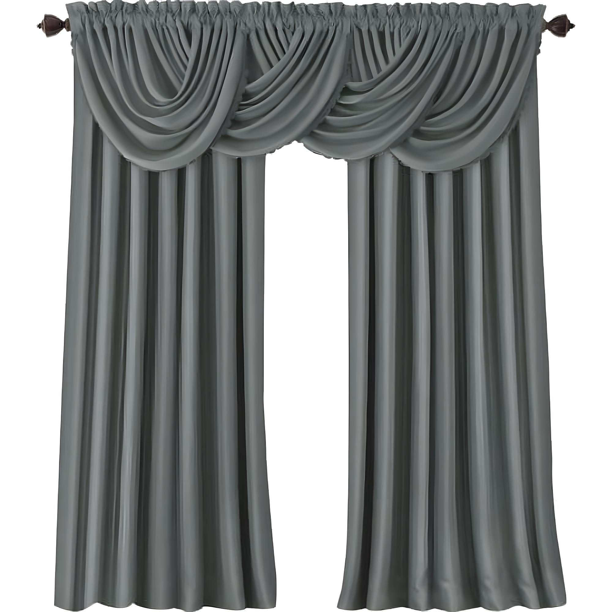 All Seasons Single Blackout Window Curtain Panel - 52" x 95" - Black - Elrene Home Fashions