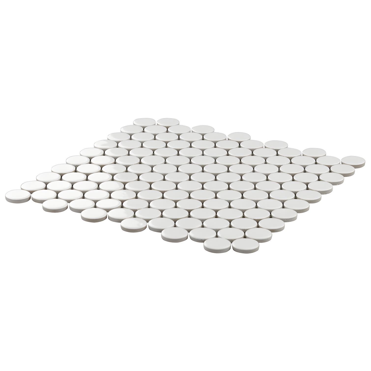 Zen 12.32'' W x 12.99'' L Ceramic Penny Round Mosaic Floor and Wall Tile (1.11 sq. ft./ each)