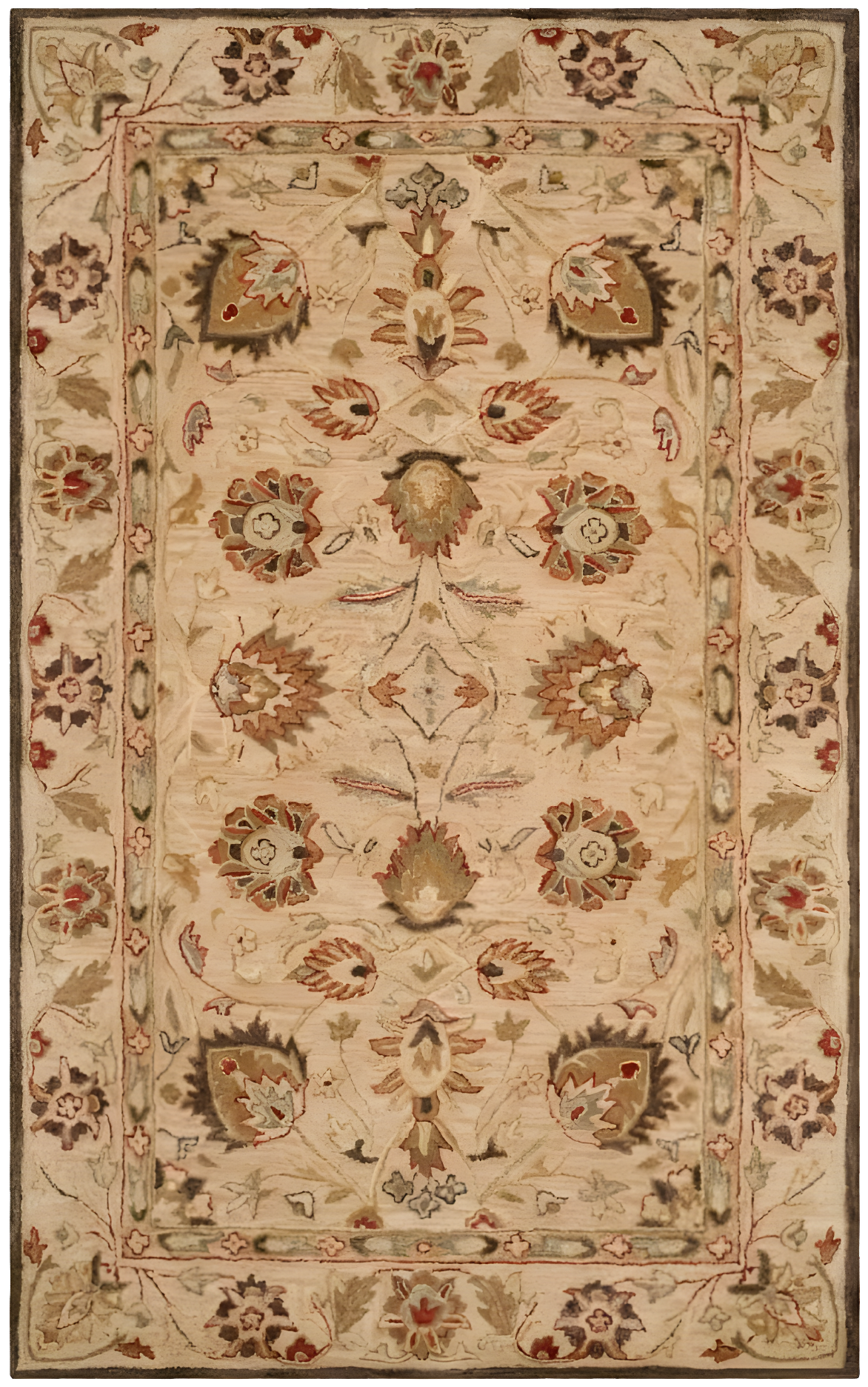 Antiquity AT812 Hand Tufted Indoor Accent Rug - Beige/Beige - 3'x5' - Safavieh