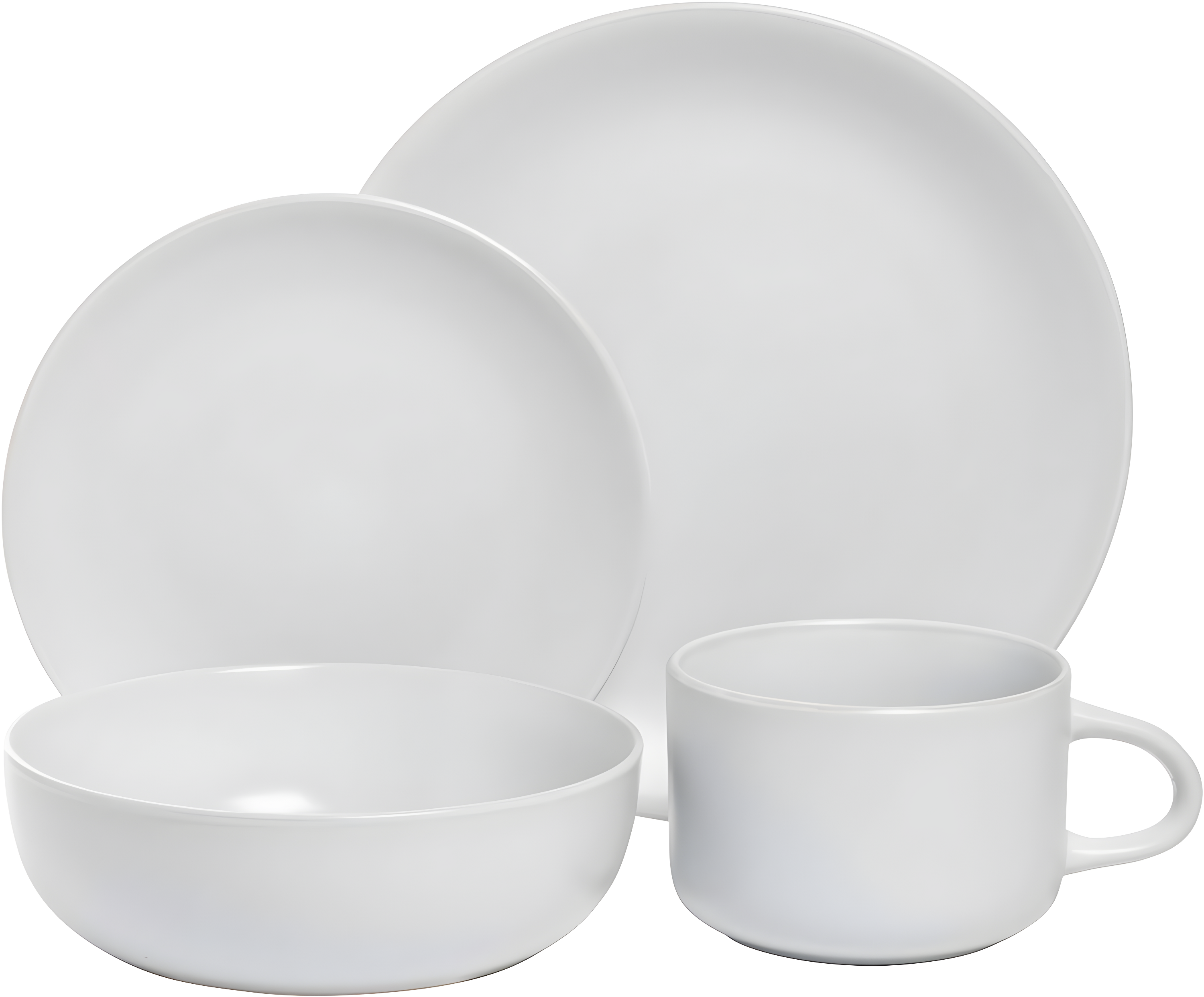 Wazee Matte 16 Piece Dinnerware Set, Service for 4