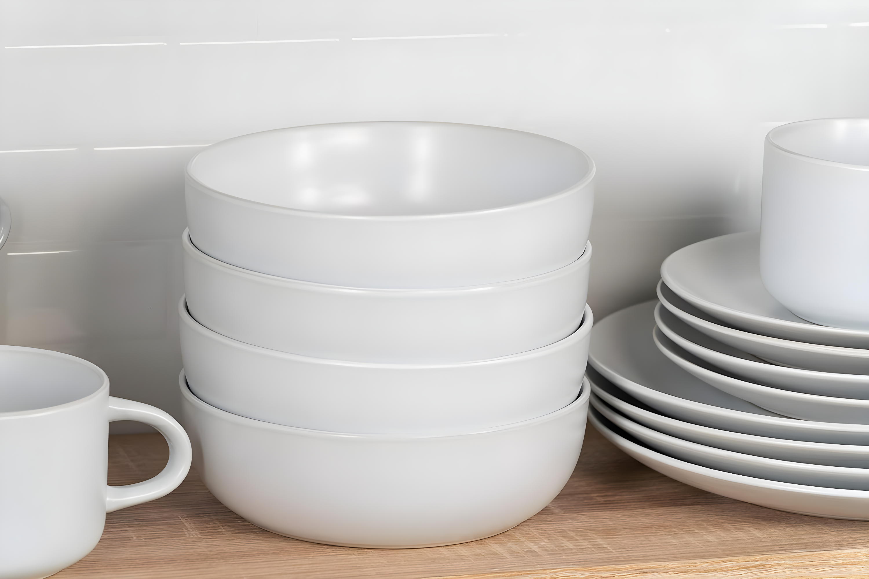 Wazee Matte 16 Piece Dinnerware Set, Service for 4