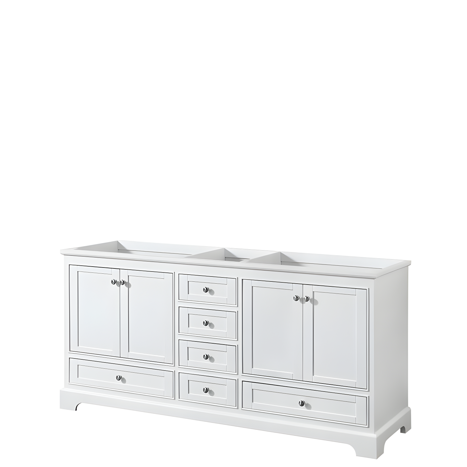 Wyndham Collection Deborah 72" Double Bathroom Vanity Set & Reviews | Wayfair