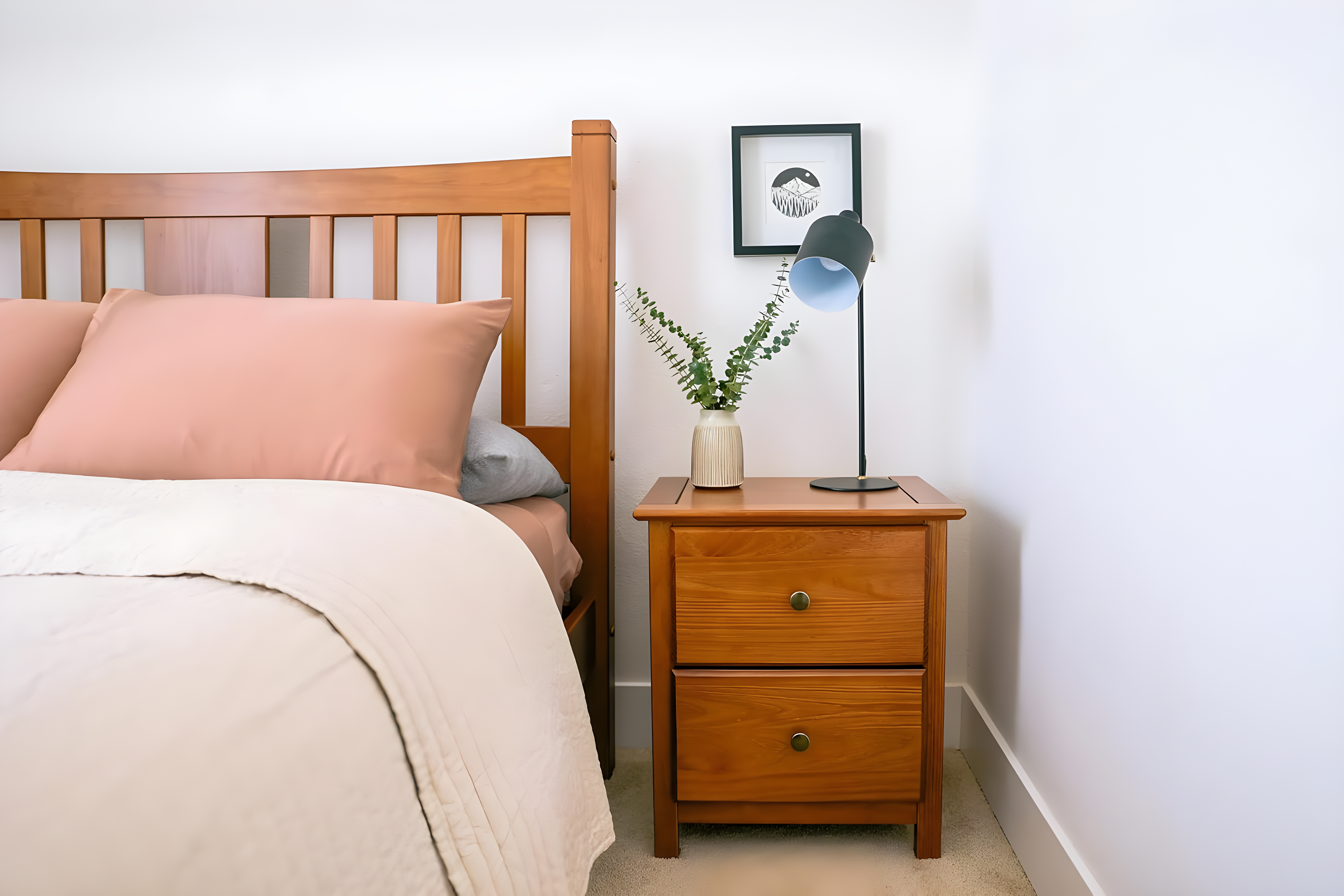 Shaker 20'' W Solid Wood Nightstand