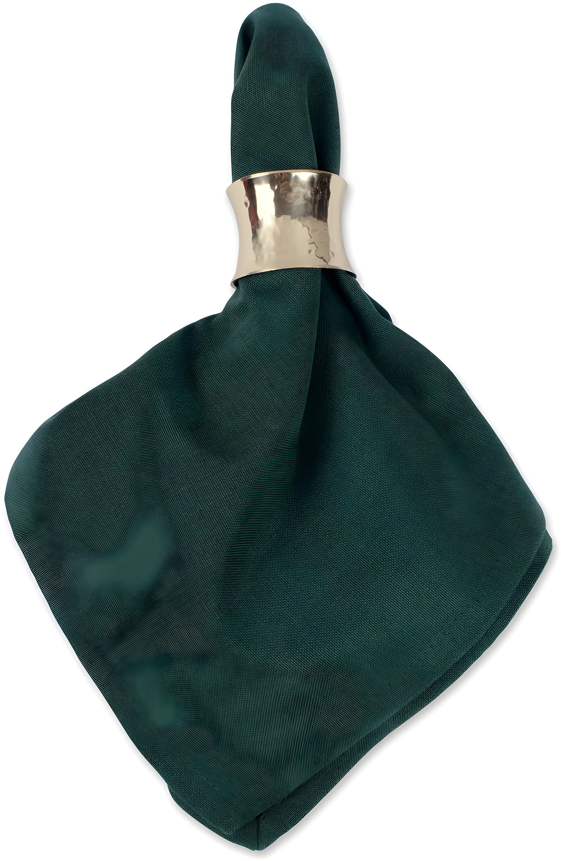 Design Imports  Solid Cotton Napkin Set 6 Piece, Dark Green, 20X20"