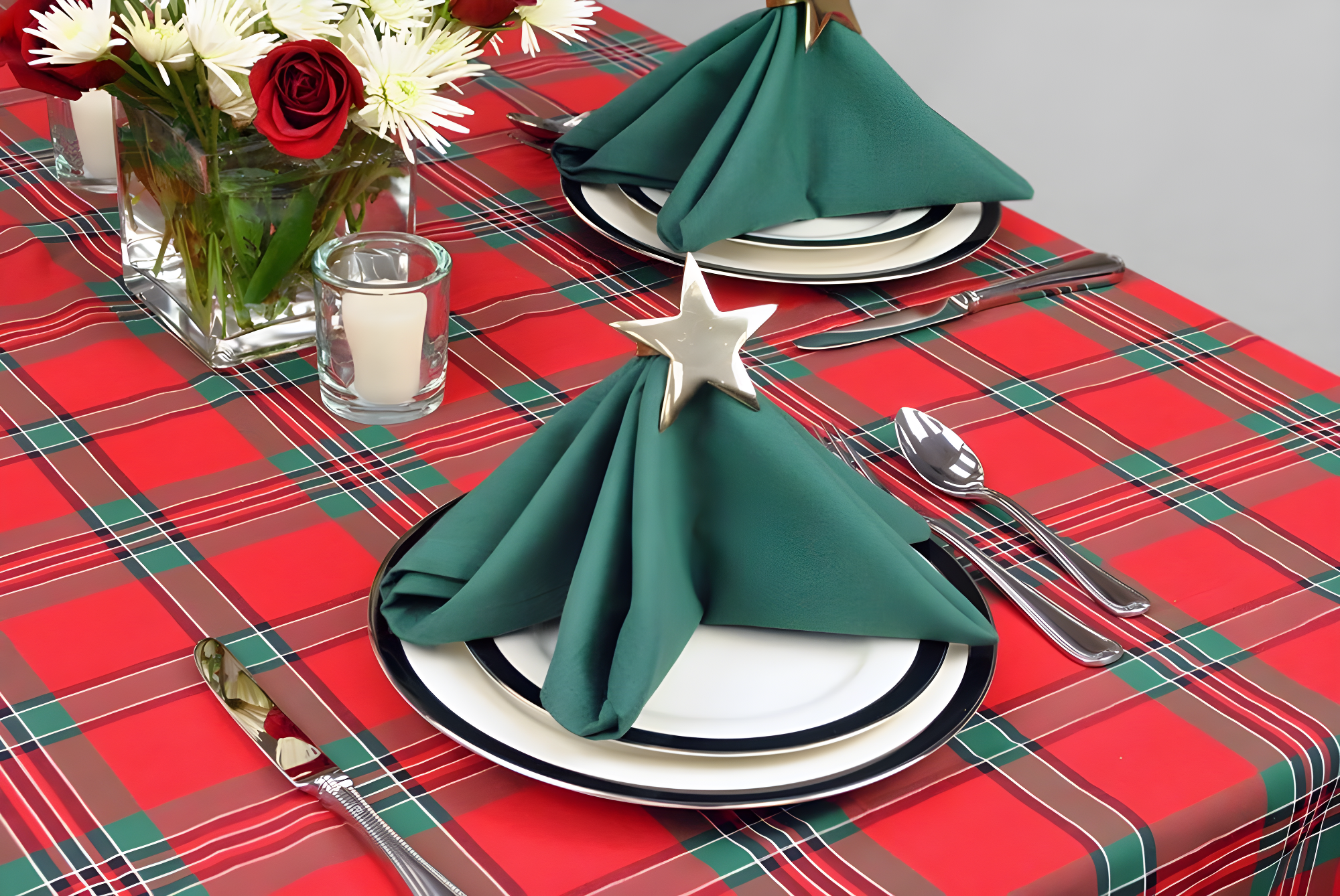 Design Imports  Solid Cotton Napkin Set 6 Piece, Dark Green, 20X20"