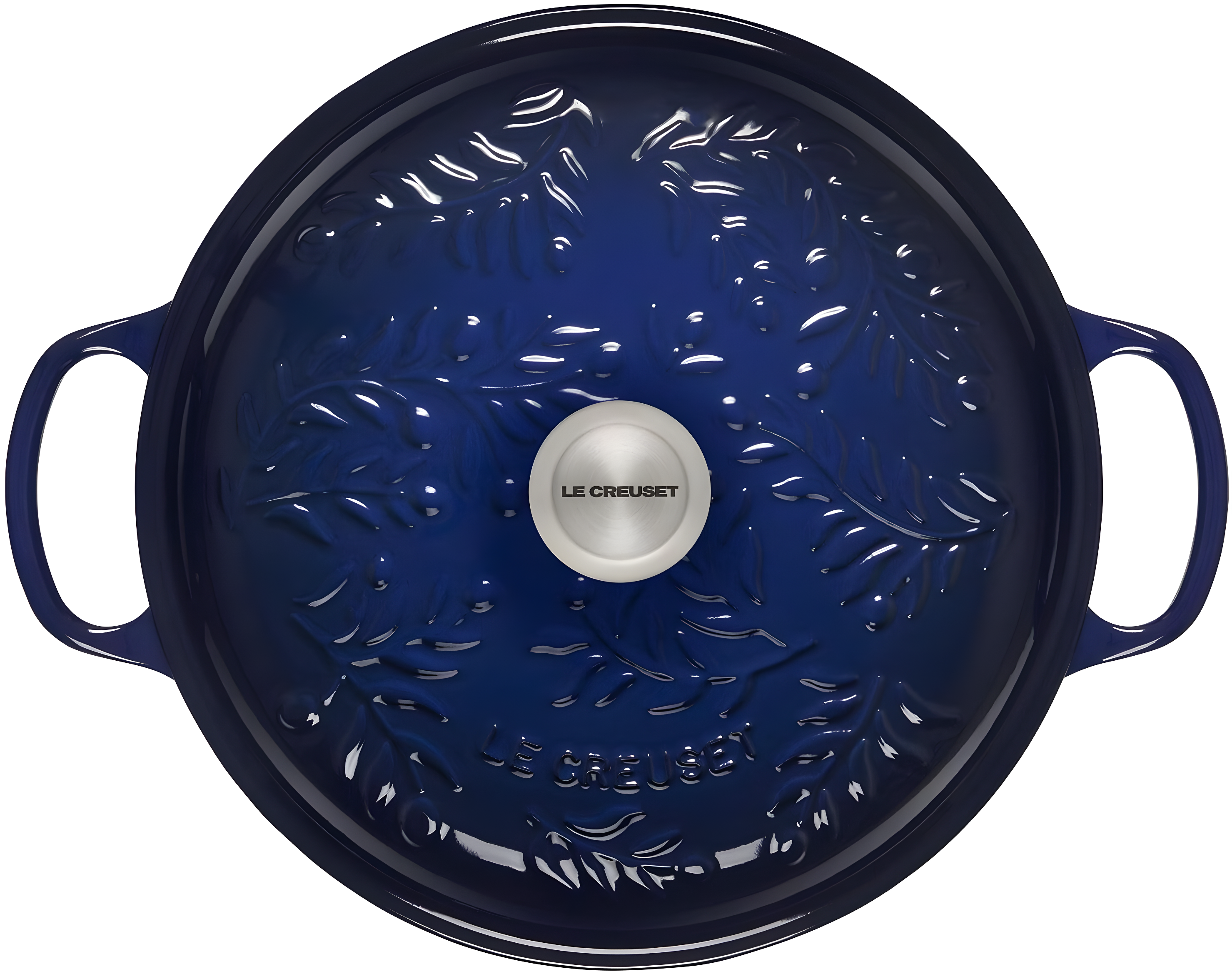 Le Creuset Signature Enameled Cast Iron Olive Branch Collection with Embossed Lid