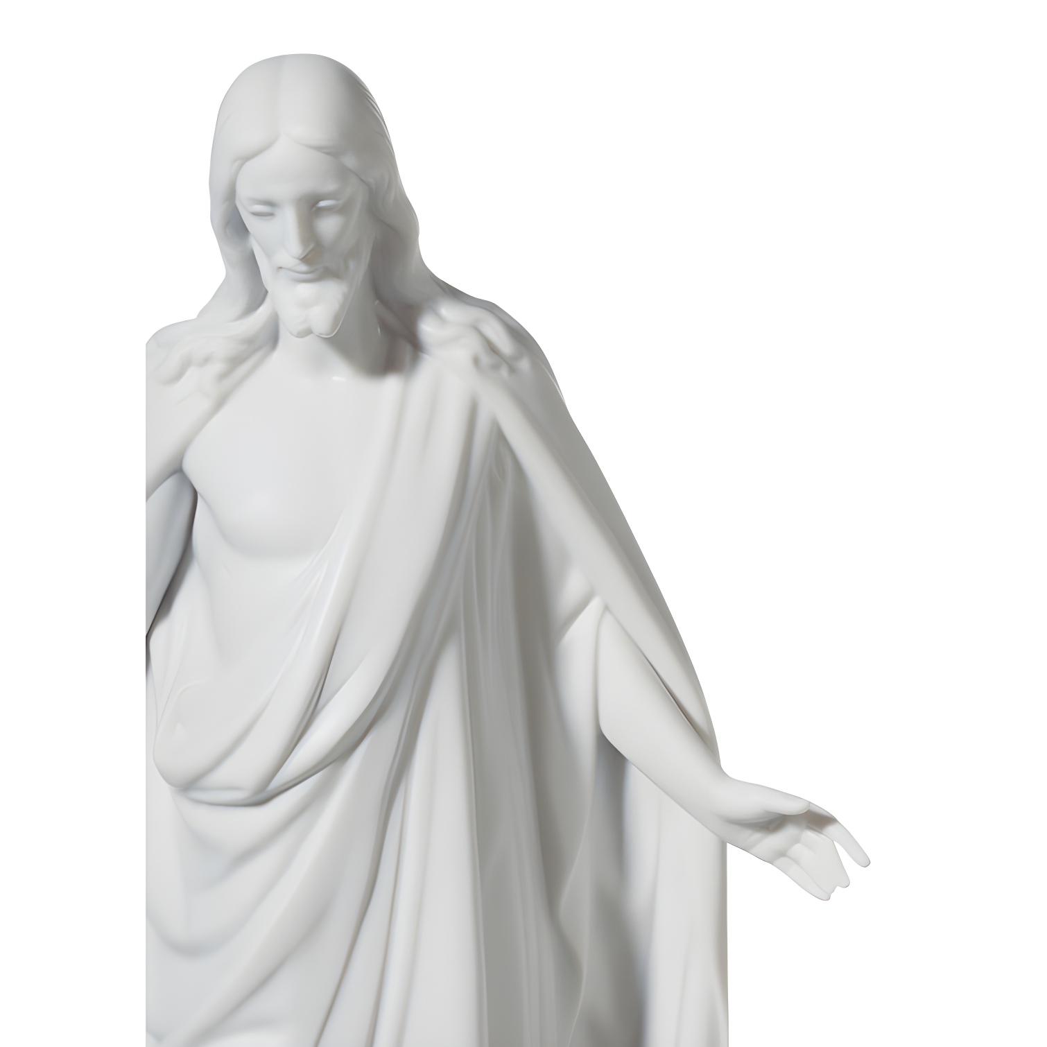 Lladro Christ Figurine. Left