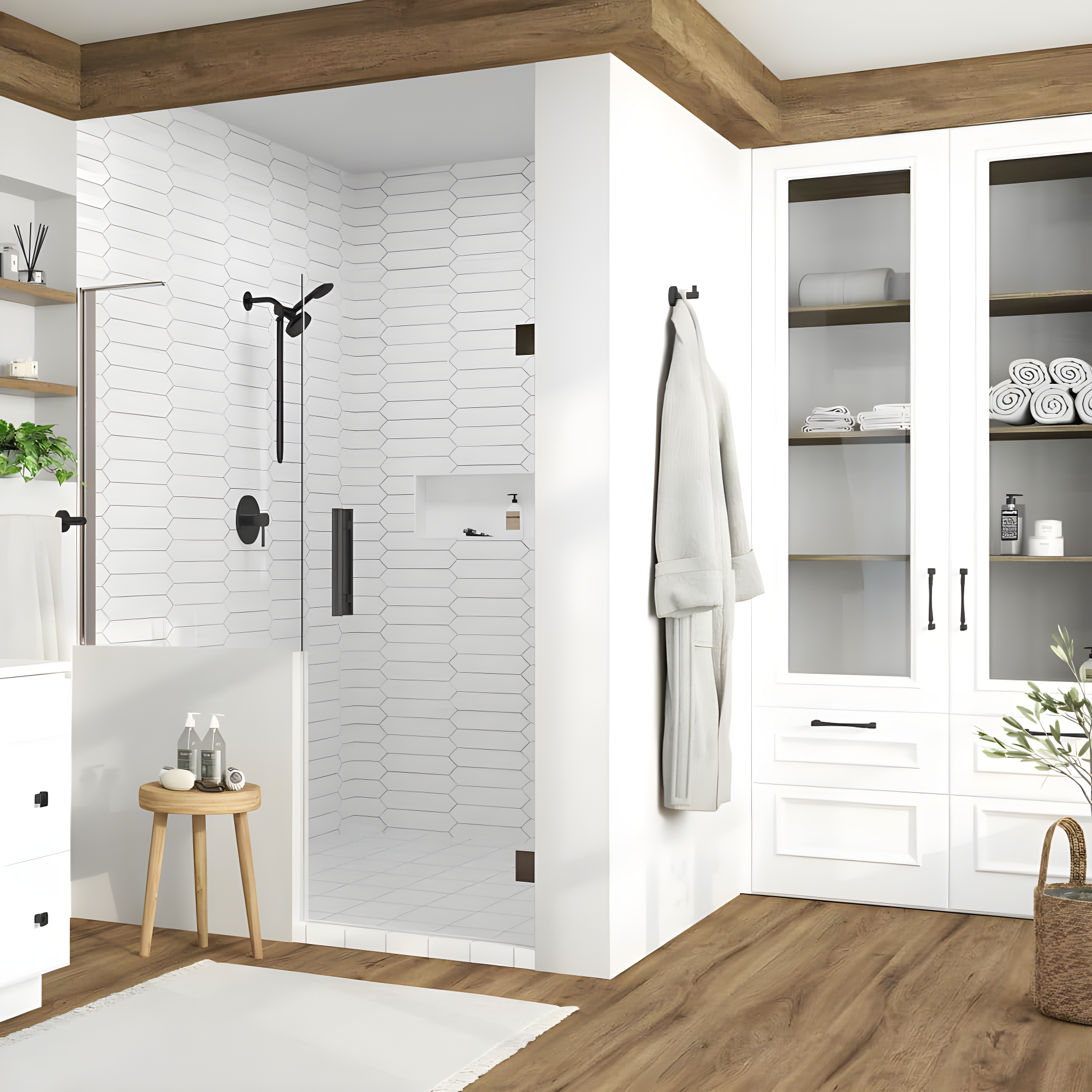 Kelton & Robe Hook for Bathroom, Matte Black