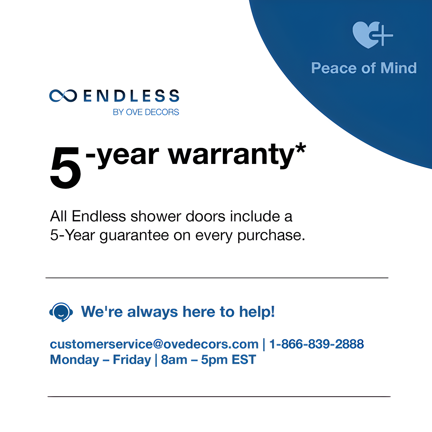 Endless Pasadena 59" W x 72" H Buttress Alcove Shower Kit, Door, Panel