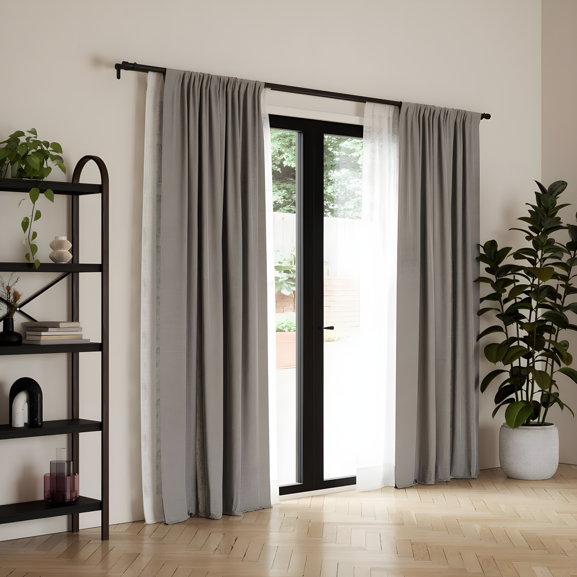 Cappa Drapery Solutions Double Curtain Rod