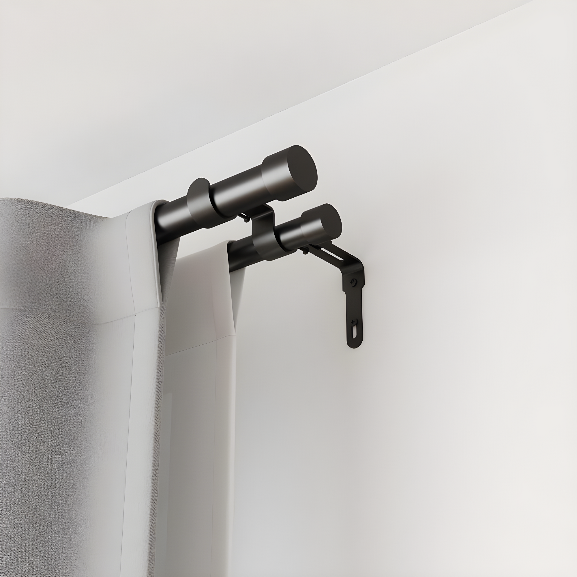 Cappa Drapery Solutions Double Curtain Rod