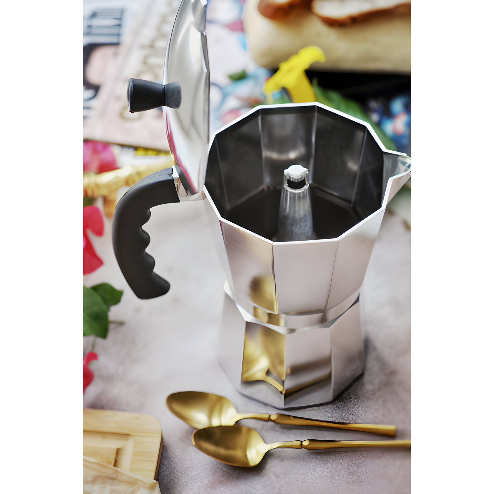 IMUSA Aluminum 6 Cup Coffeemaker In Silver