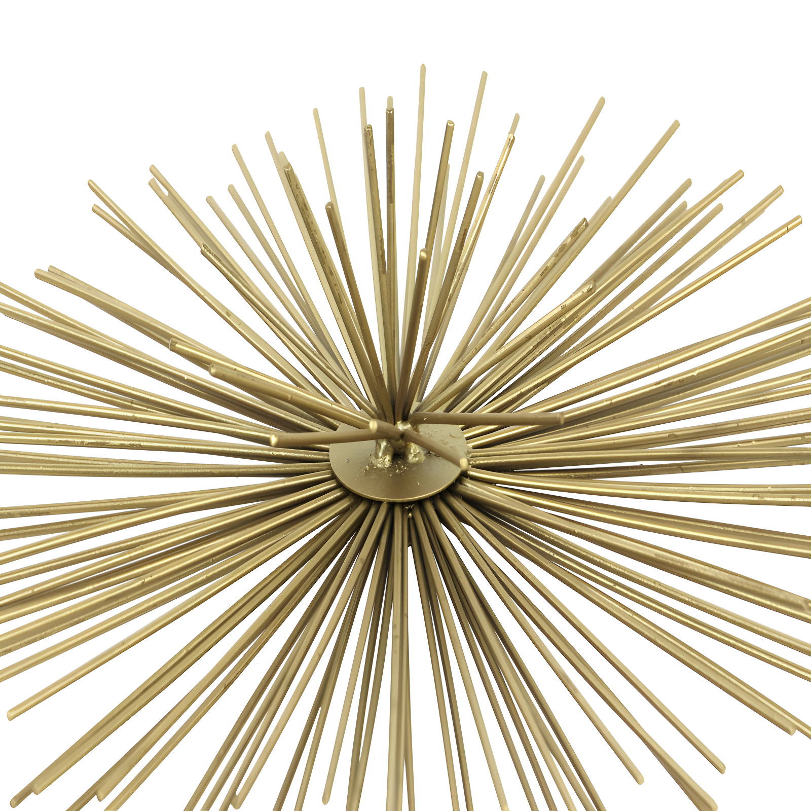 CosmoLiving by Cosmopolitan Gold Metal Starburst 3D Short Spike Home Wall Decor, Set of 3 6", 9", 12"W