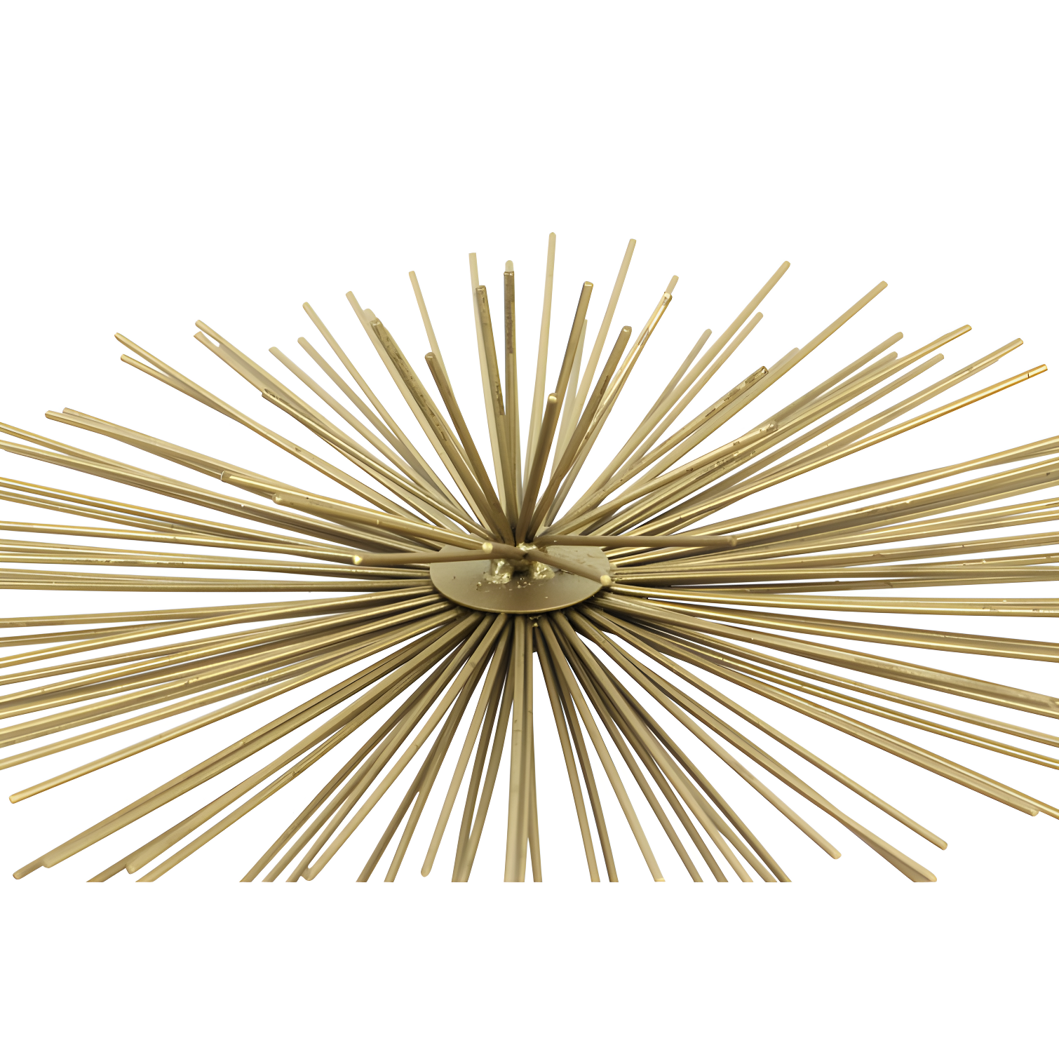 CosmoLiving by Cosmopolitan Gold Metal Starburst 3D Short Spike Home Wall Decor, Set of 3 6", 9", 12"W