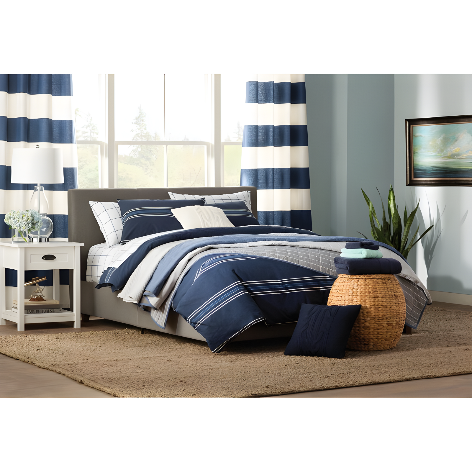 Nautica Nautica Printed Cotton Percale Sheet Sets