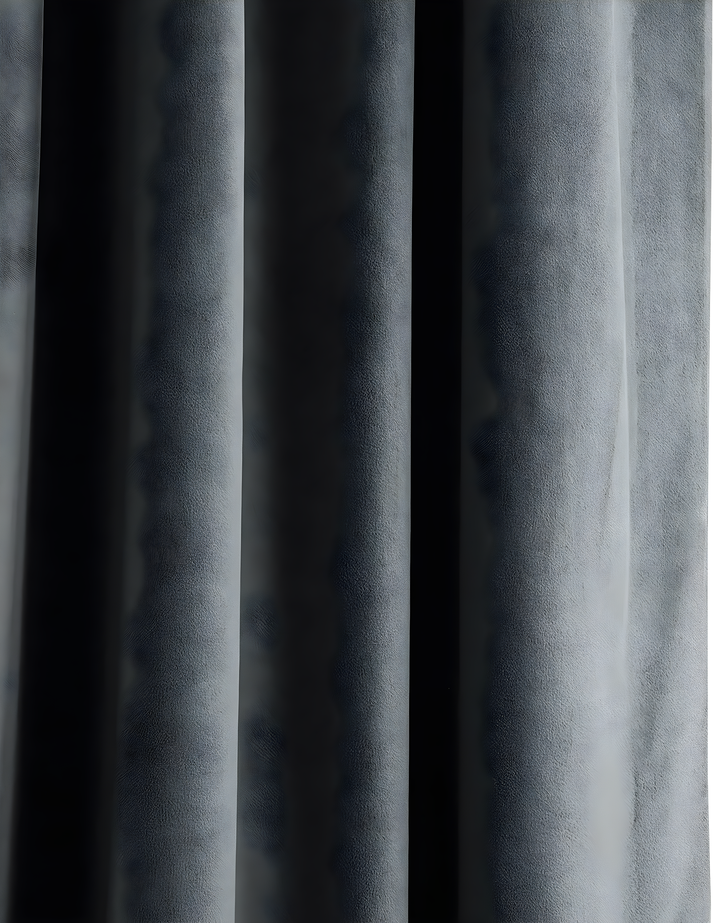 Half Price Drapes Signature Natural Grey Velvet Blackout Curtains For Bedrooms (1 Panel), 50WX 120L