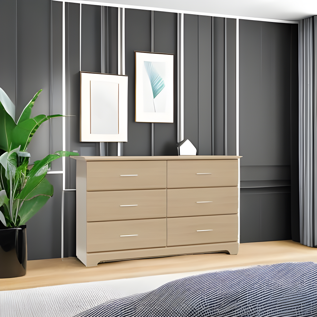 Brookside 6 Drawer Double Dresser