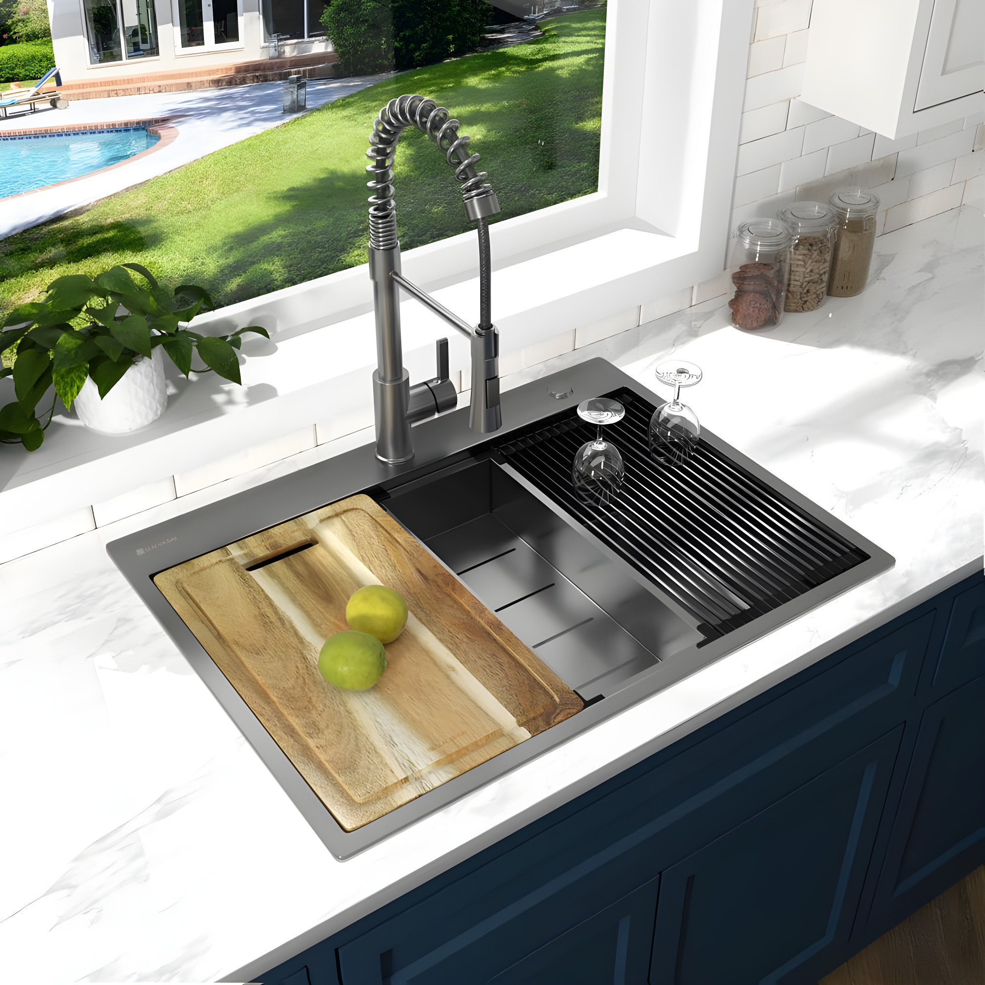 ALWEN Kitchen Faucet Pull Down Touch Kitchen Faucet