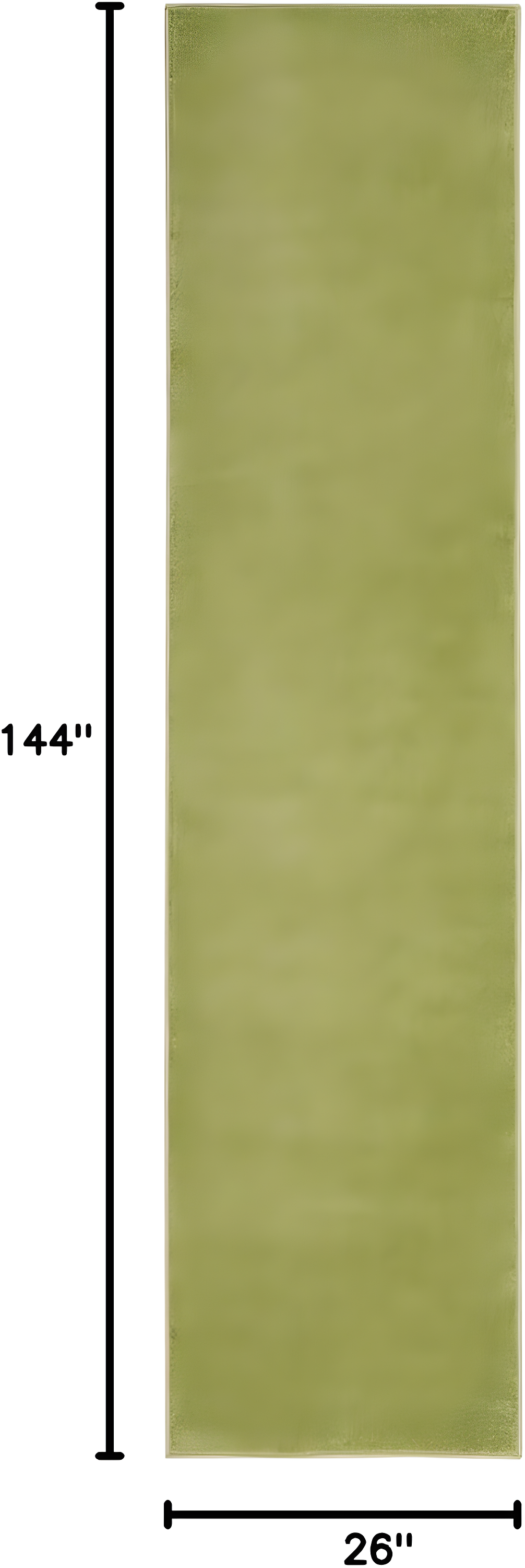 Nourison Nourison Essentials 2'2" x 12' Green Indoor Outdoor Rug