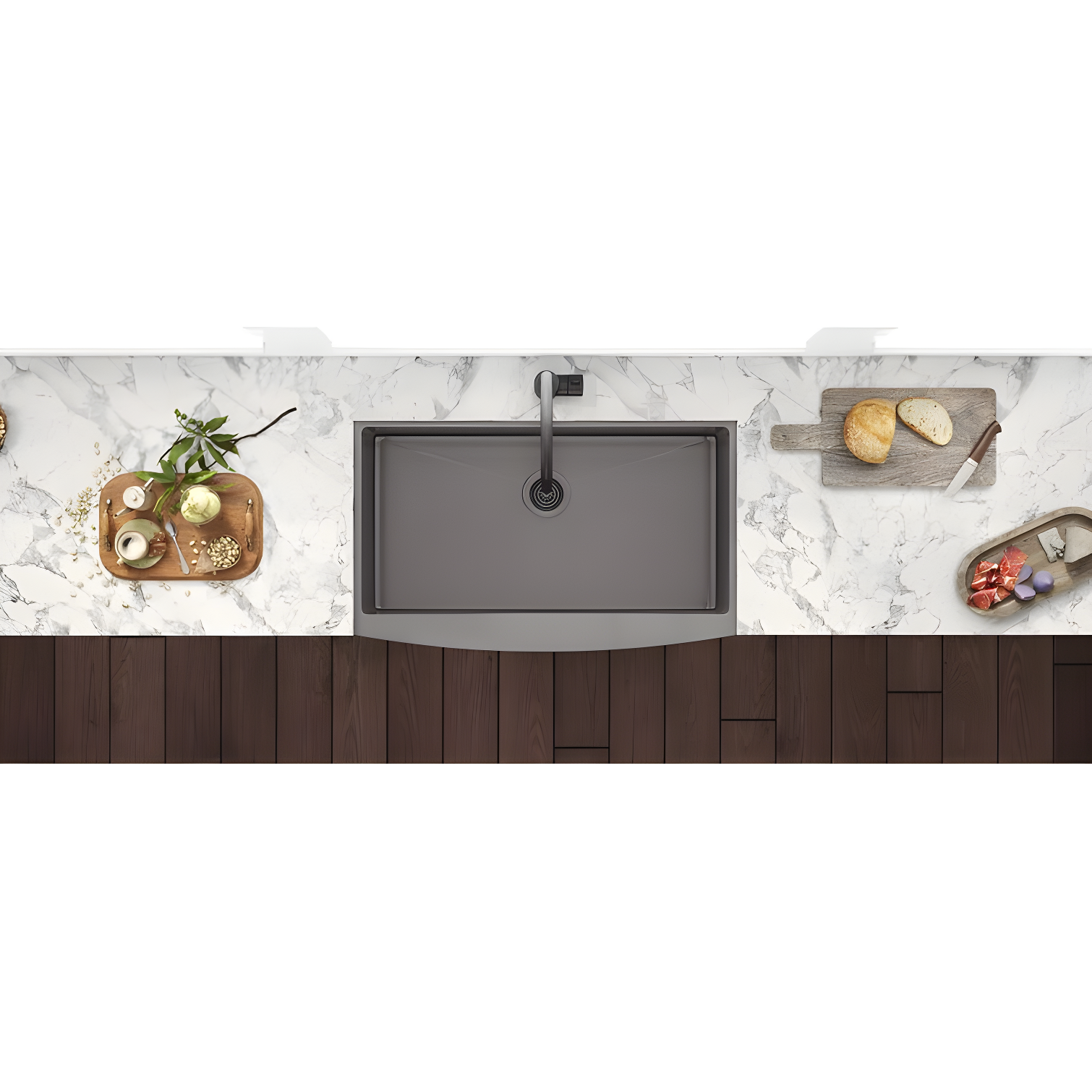Ruvati 33-inch Apron-Front Farmhouse Kitchen Sink -Stainless Steel