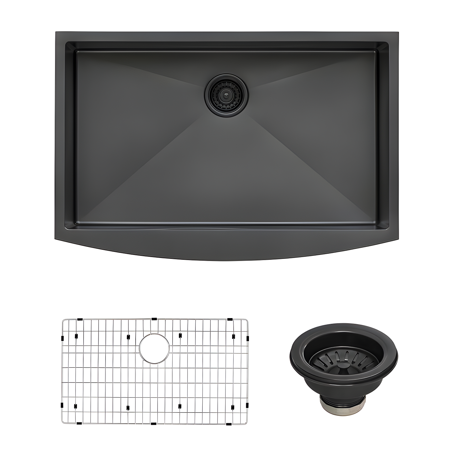 Ruvati 33-inch Apron-Front Farmhouse Kitchen Sink -Stainless Steel