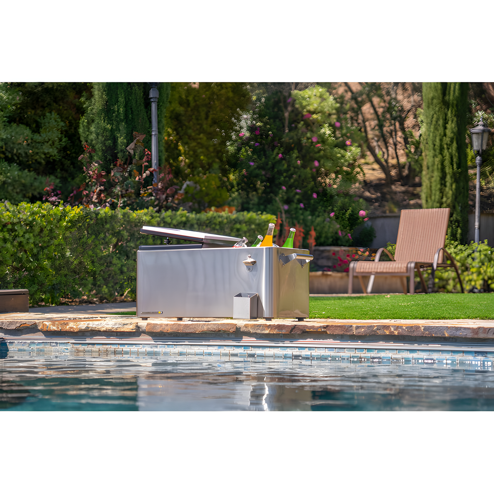 Permasteel 80-Qt Outdoor Patio Cooler with Removable Basin