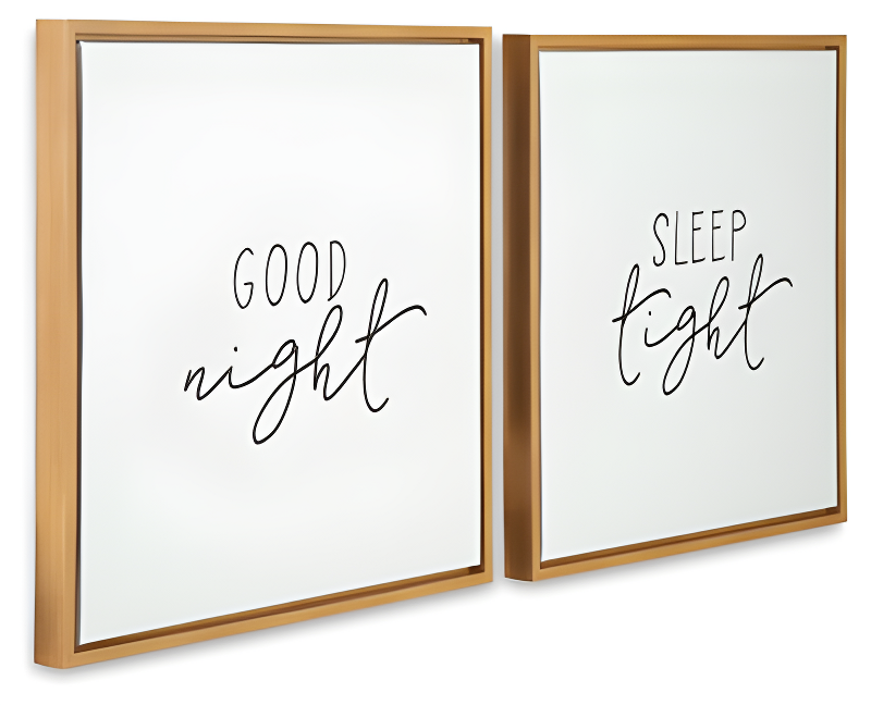 Olymiana - 2 Piece Picture Frame Textual Art Set on Canvas