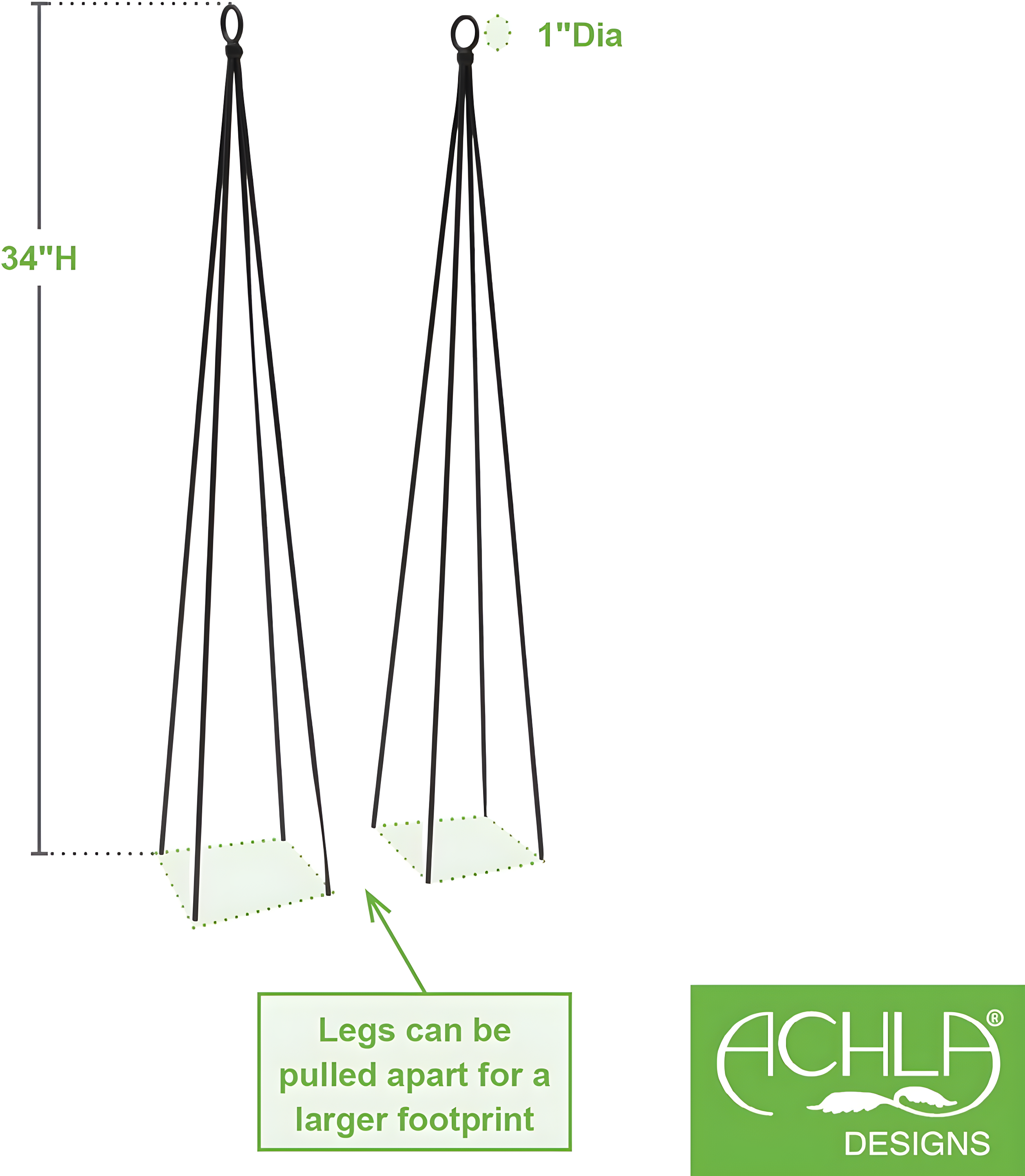 Designs FT-21 Fleur-de-lis, 78-Inch Wrought Iron Garden Stake Trellis, Black (Pack of 2)