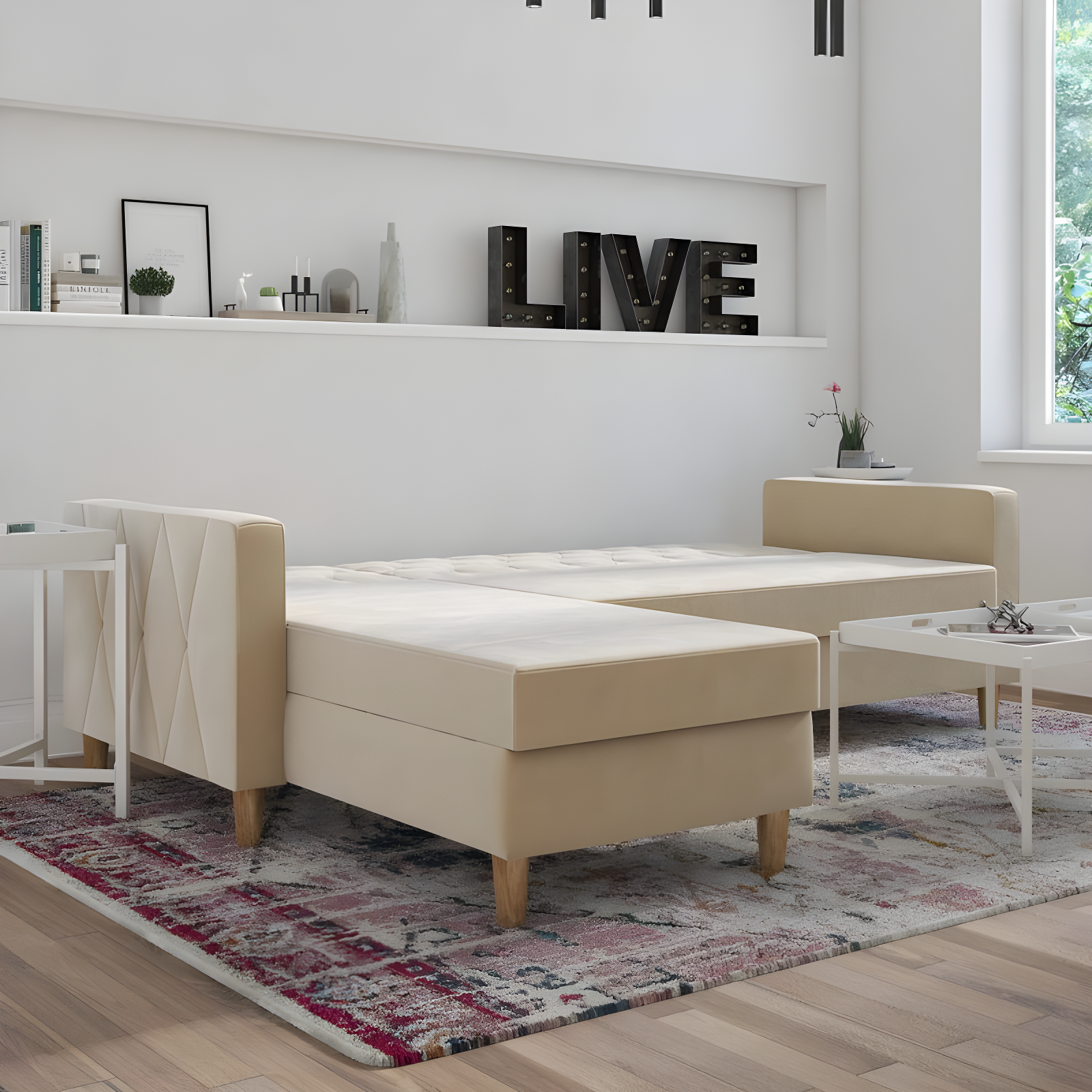 Liberty Upholstered Reversible Chaise Sectional with Storage