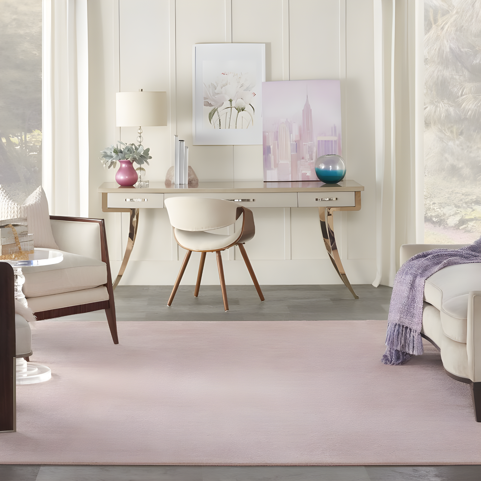 Nourison Essentials Rose Area Rug