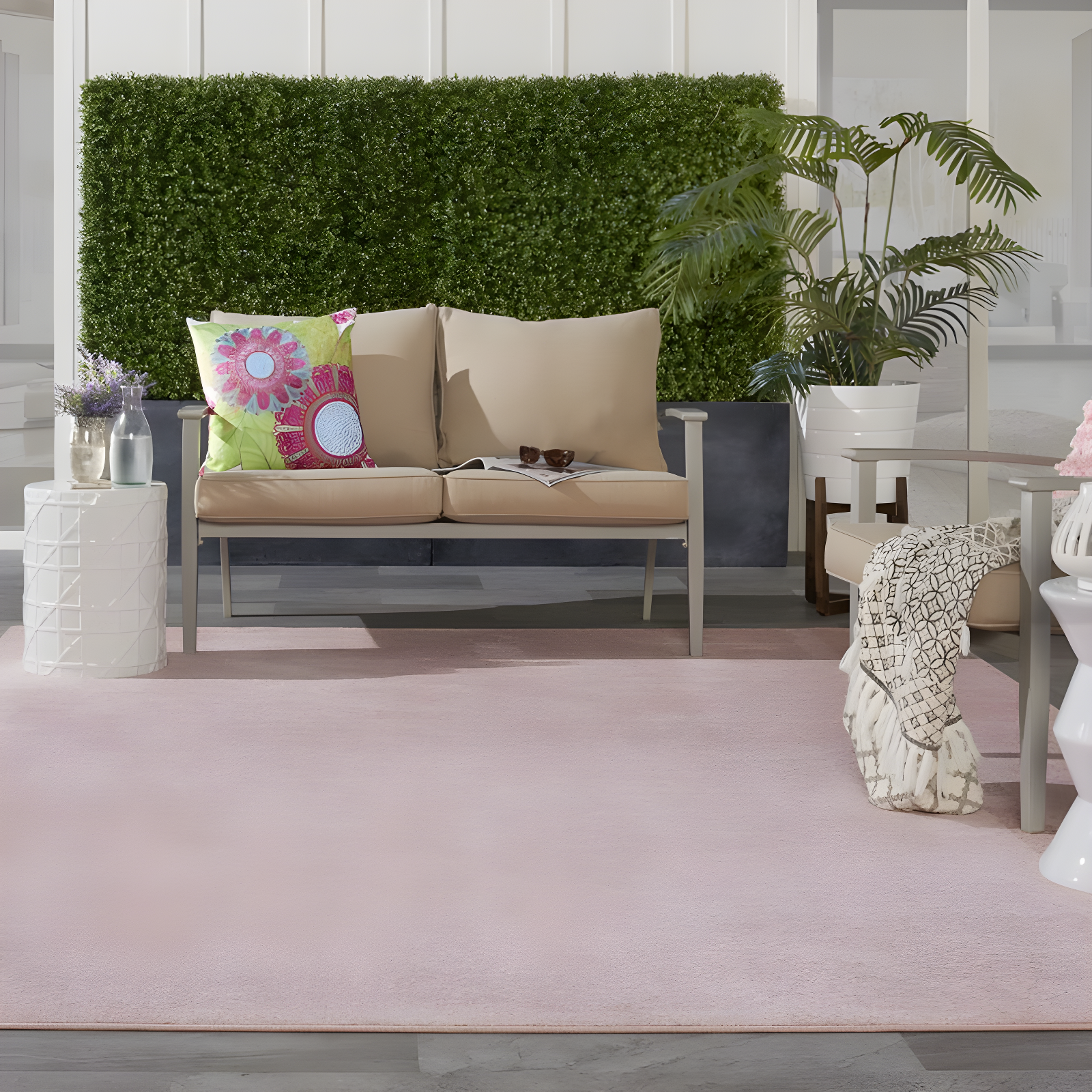 Nourison Essentials Rose Area Rug