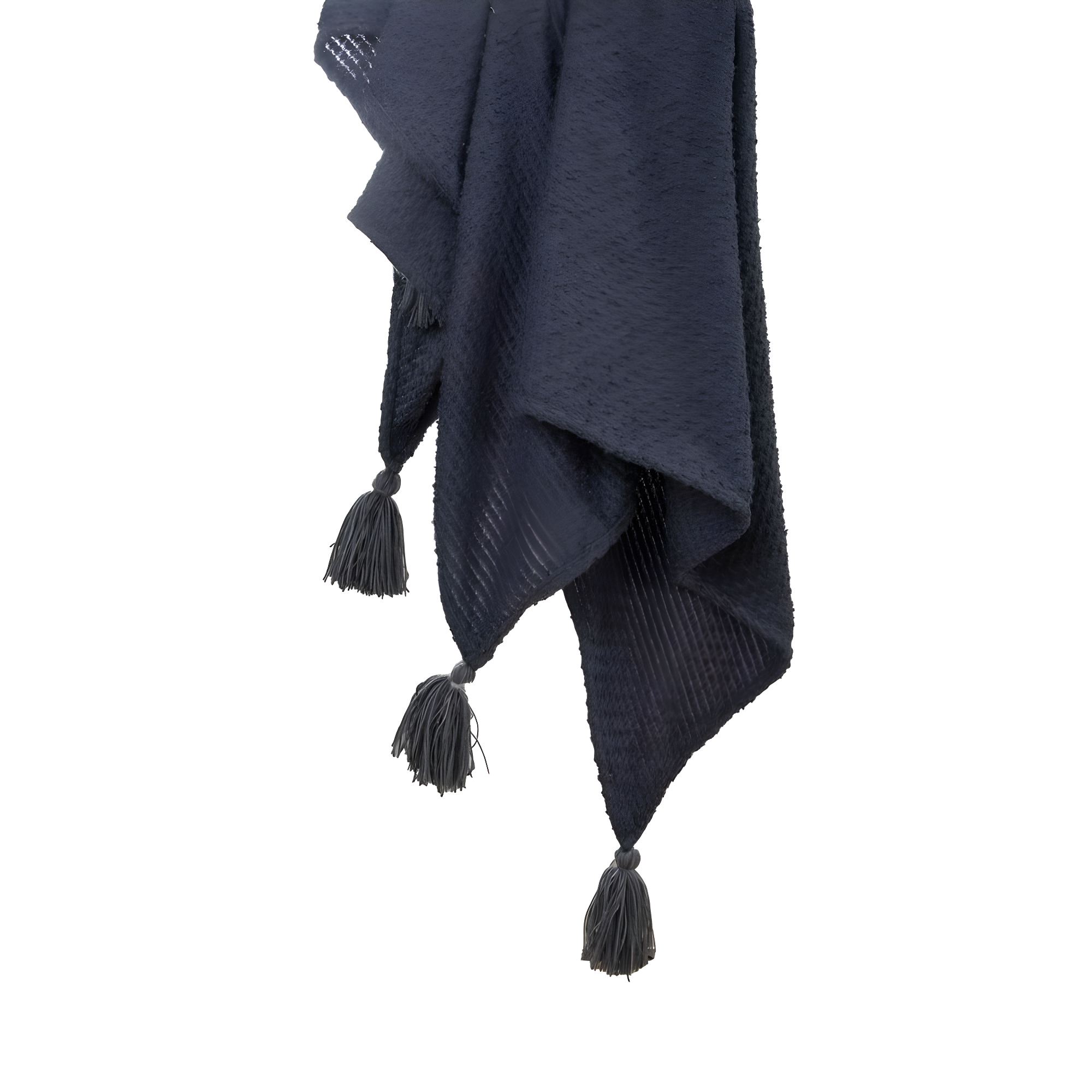 Rizzy Home 50"x60" Striped Throw Blanket Light Beige: Woven Polyester, Fringe Detail, Machine Washable