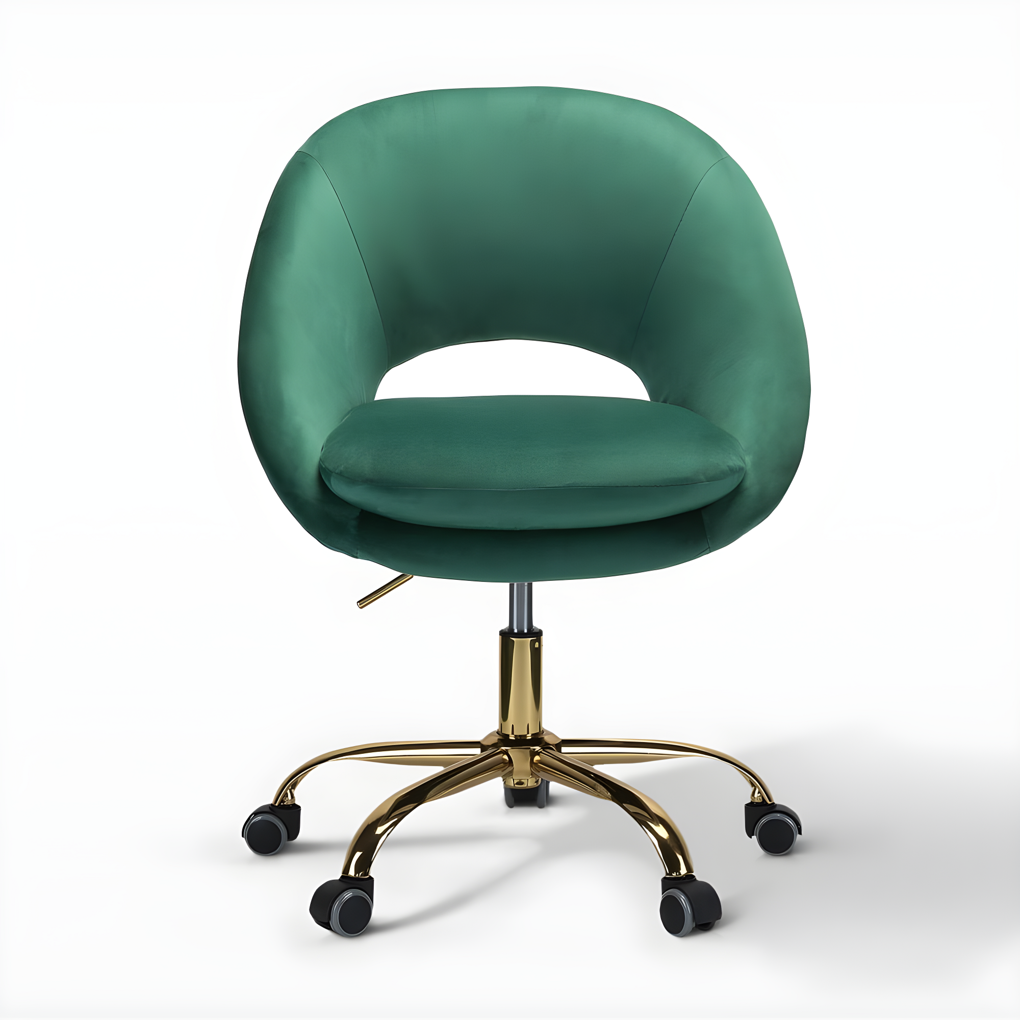 Louise Velvet Modern Task Chair with Ergonomic Design