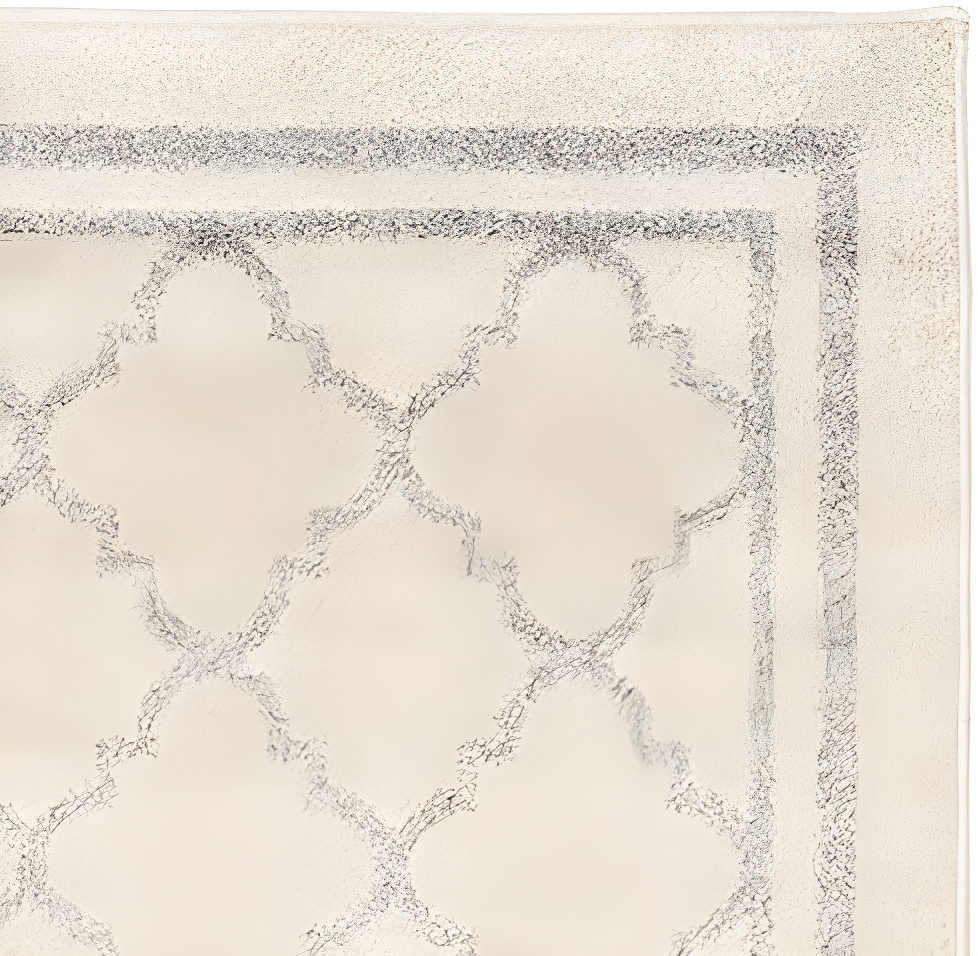 Amherst AMT422 Power Loomed Indoor Area Rug - Beige/Light Grey - 7'x7' - Safavieh