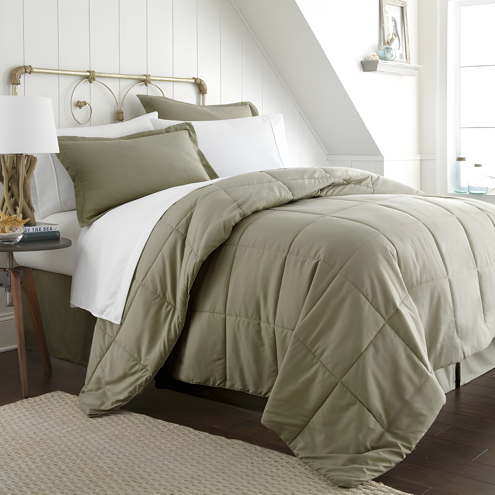 IEnjoy Home Simply Soft 8 Piece Microfiber Complete Bedding Set