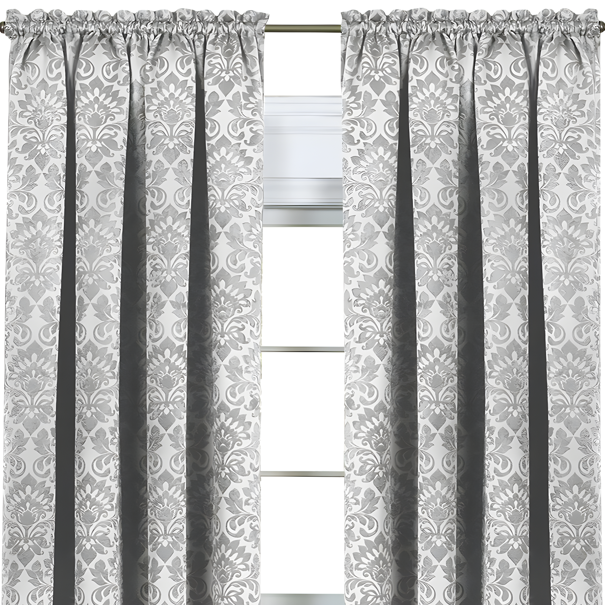 Achim Sutton Window Curtain Panel 52x63 - Silver
