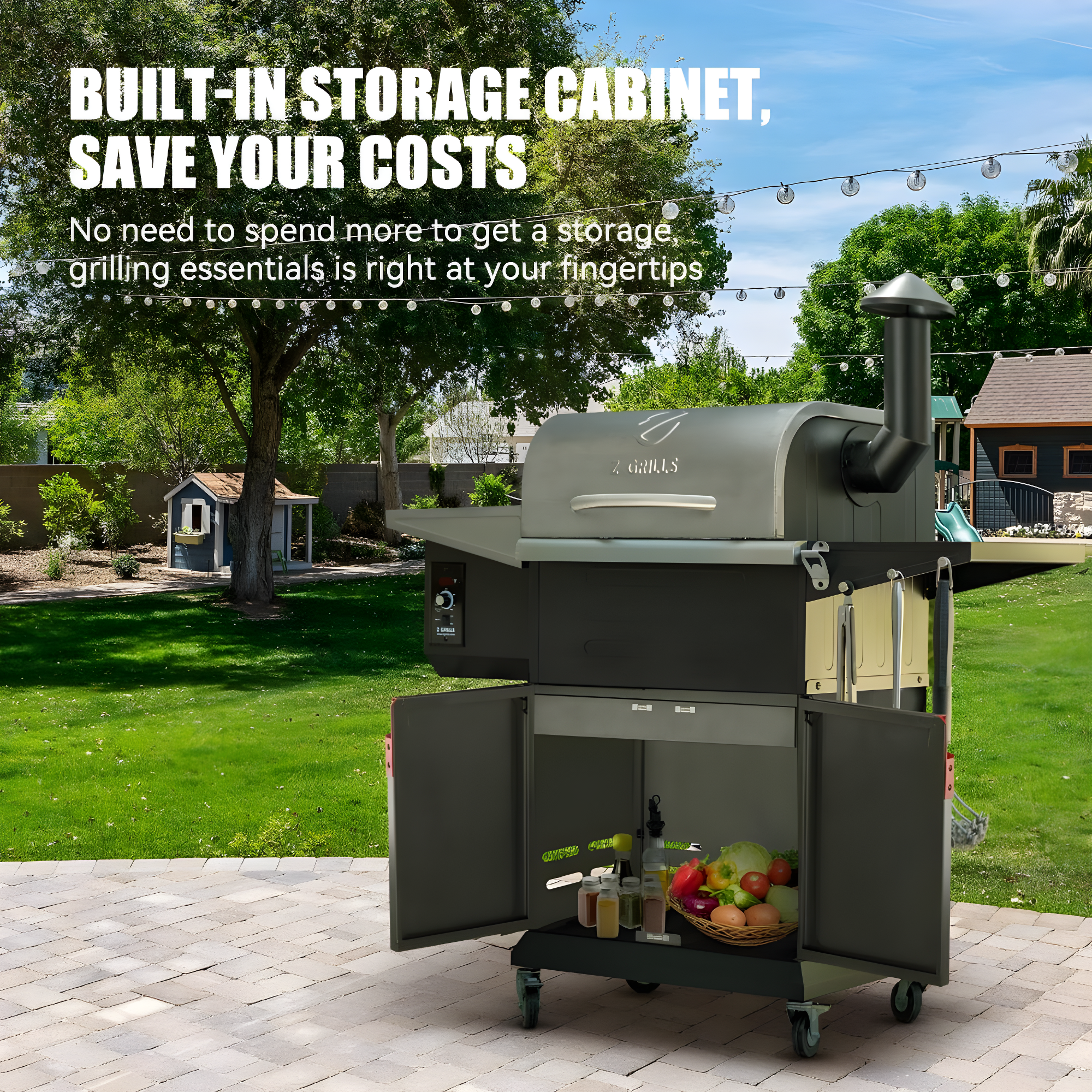 Z GRILLS Upgraded Wood Pellet Grill with PID Controller, 8-in-1, 572 sq in Cooking Area