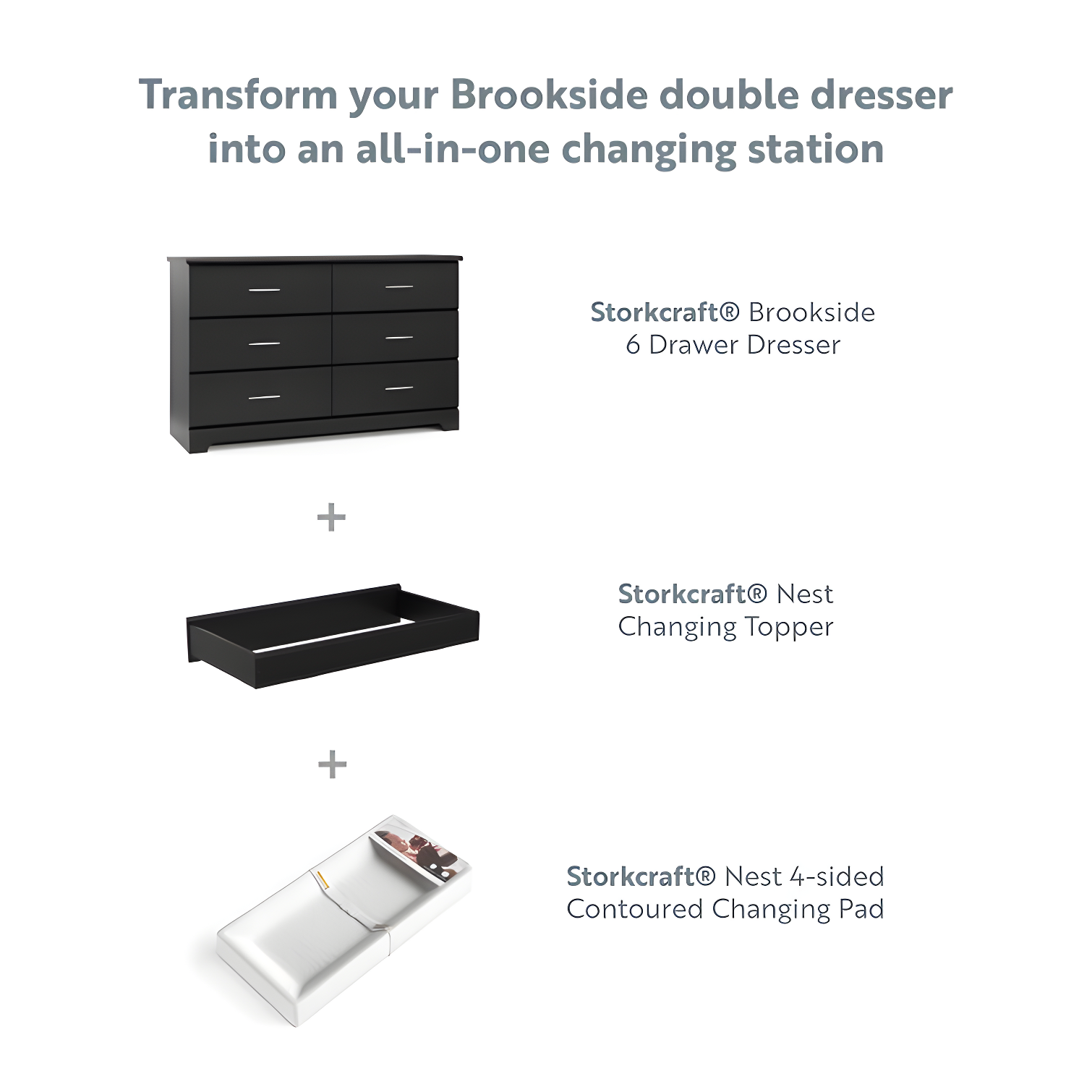 Brookside 6 Drawer Double Dresser